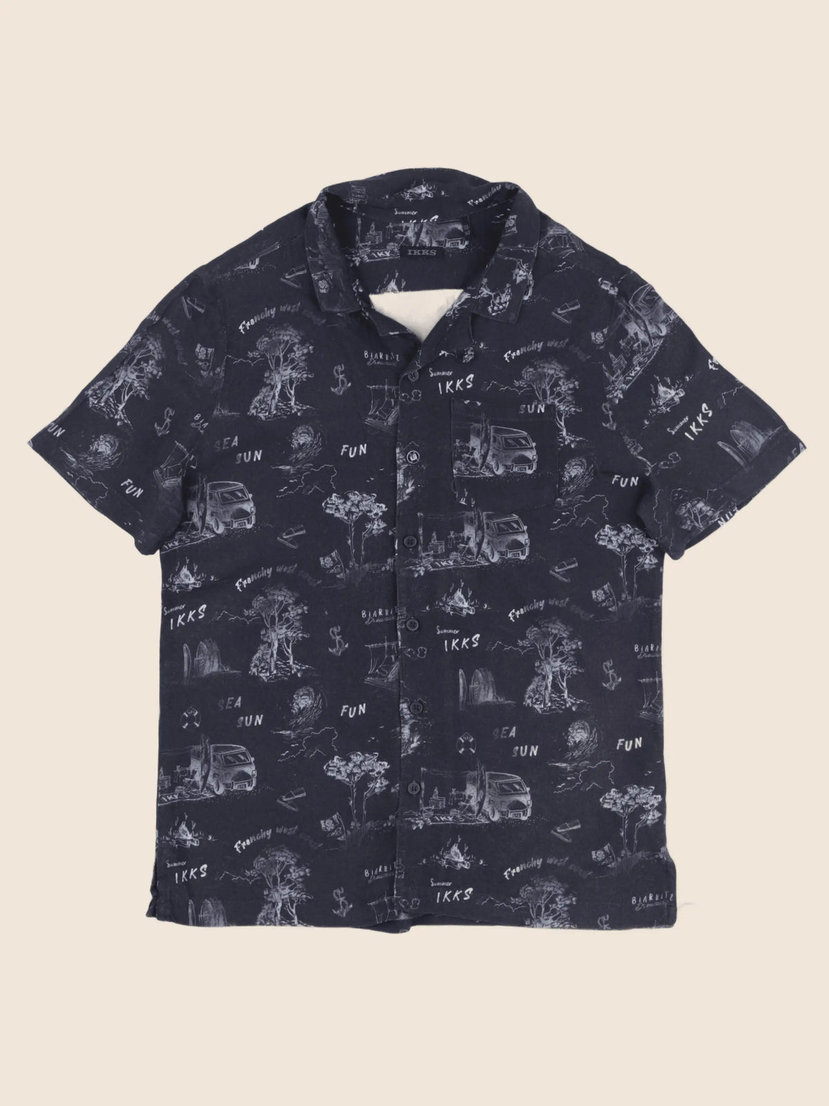IKKS - chemise bleu - 10 ans