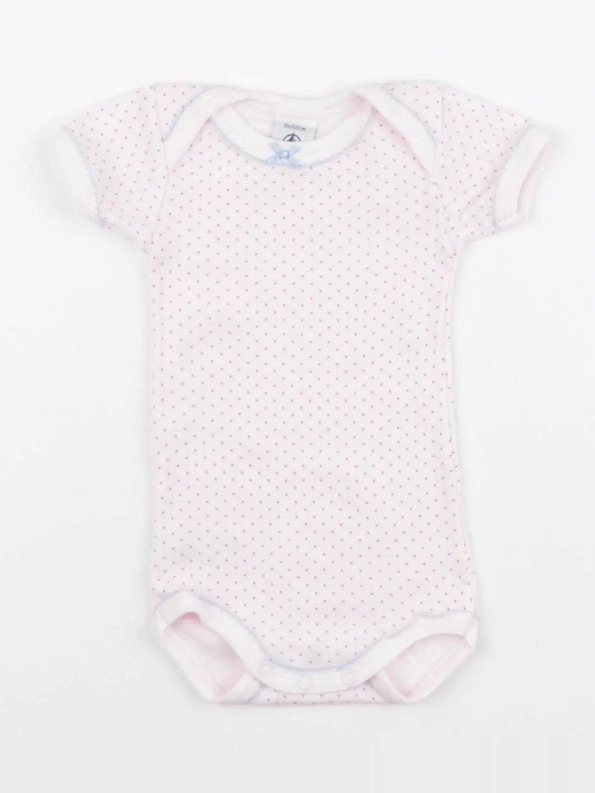 Petit Bateau - body rose - 3 mois