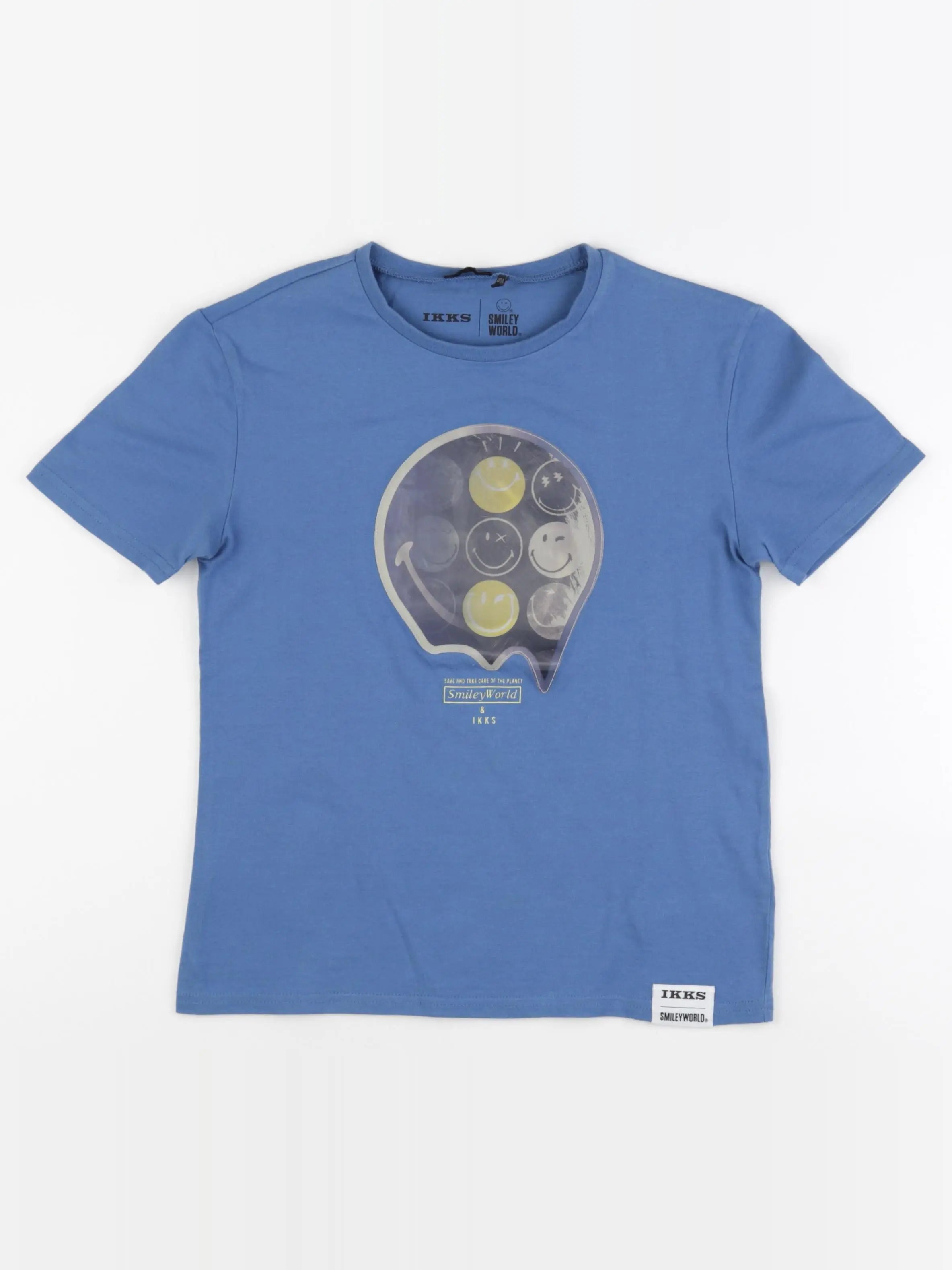 IKKS - tee-shirt bleu - 10 ans