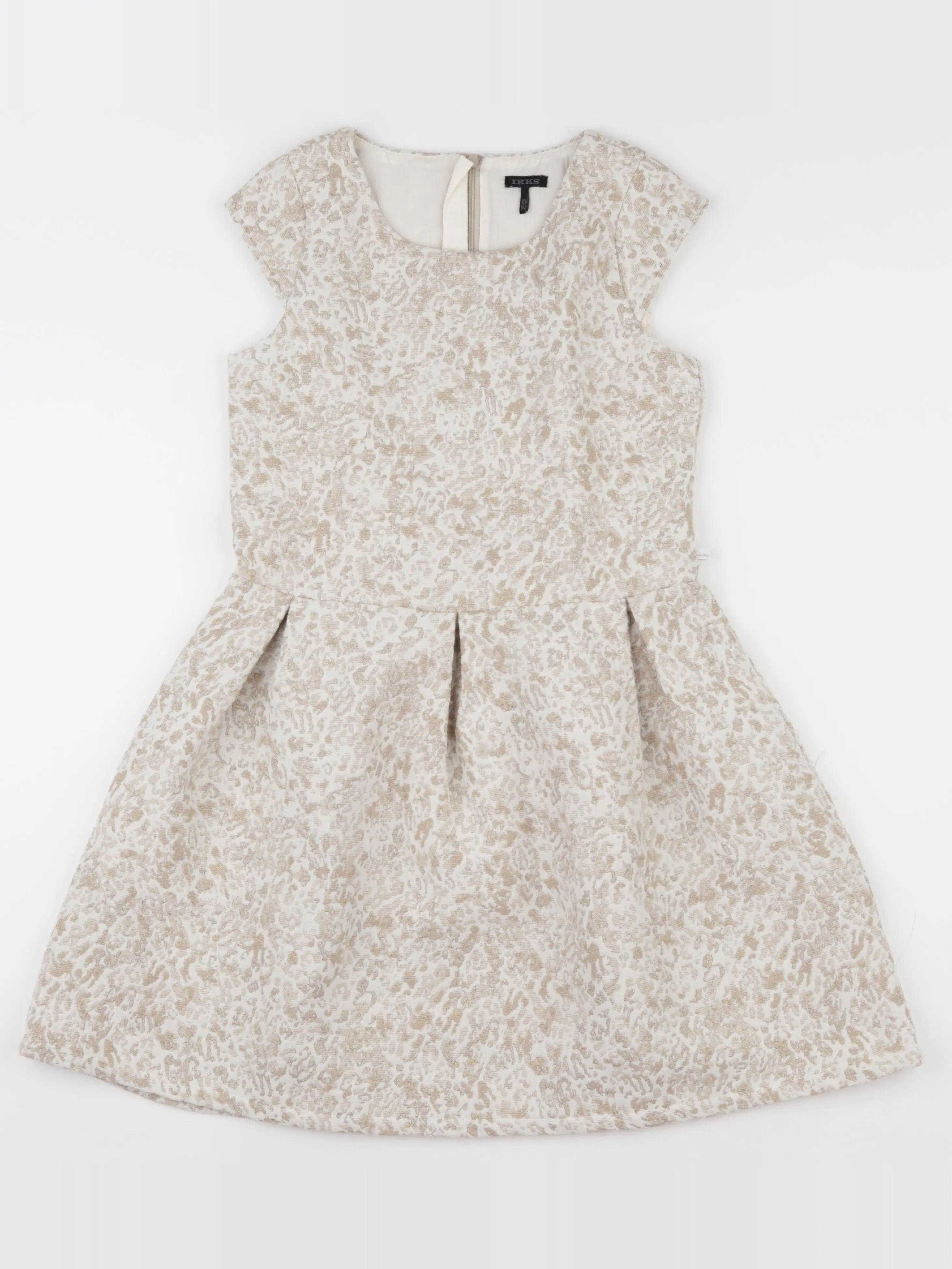 IKKS - robe beige, or - 12 ans
