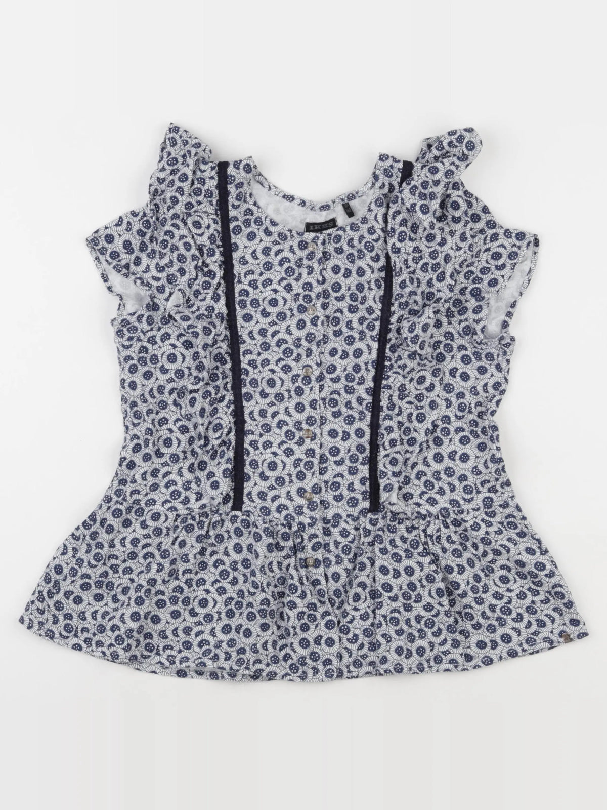 IKKS - blouse bleu - 10 ans
