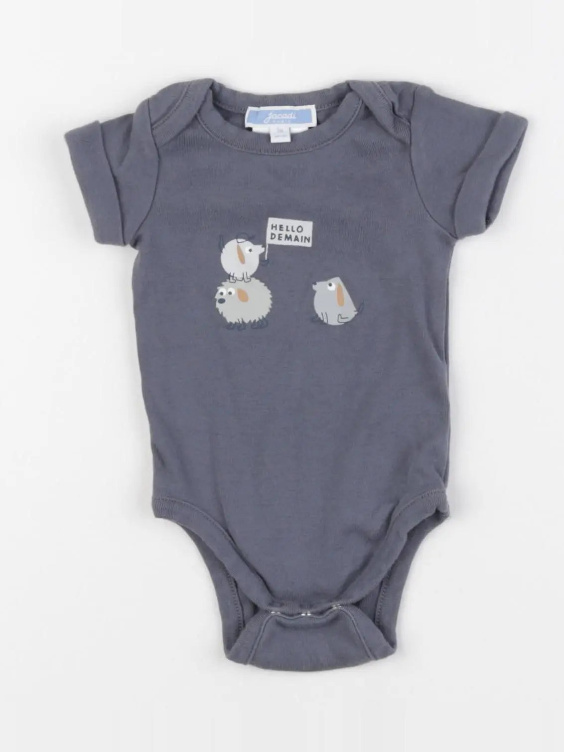 Jacadi - body gris - 1 mois
