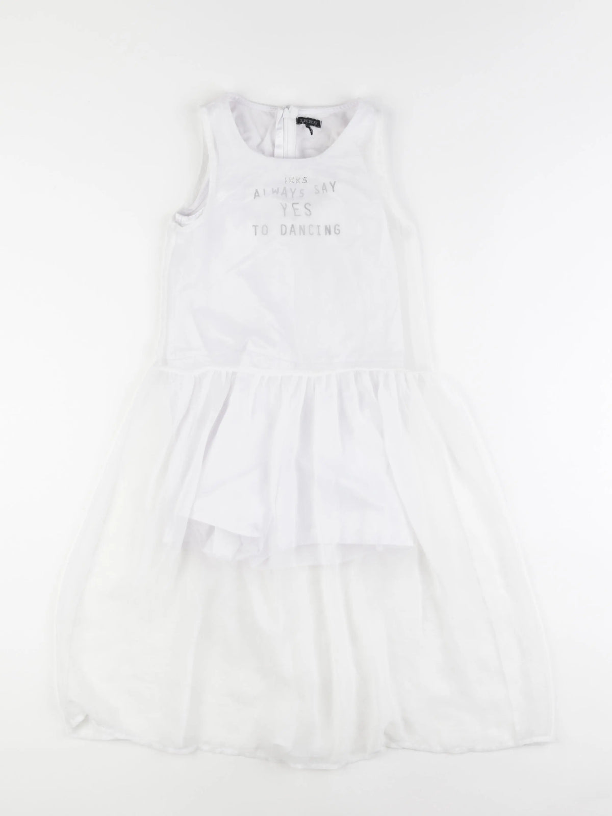 IKKS - robe blanc - 8 ans