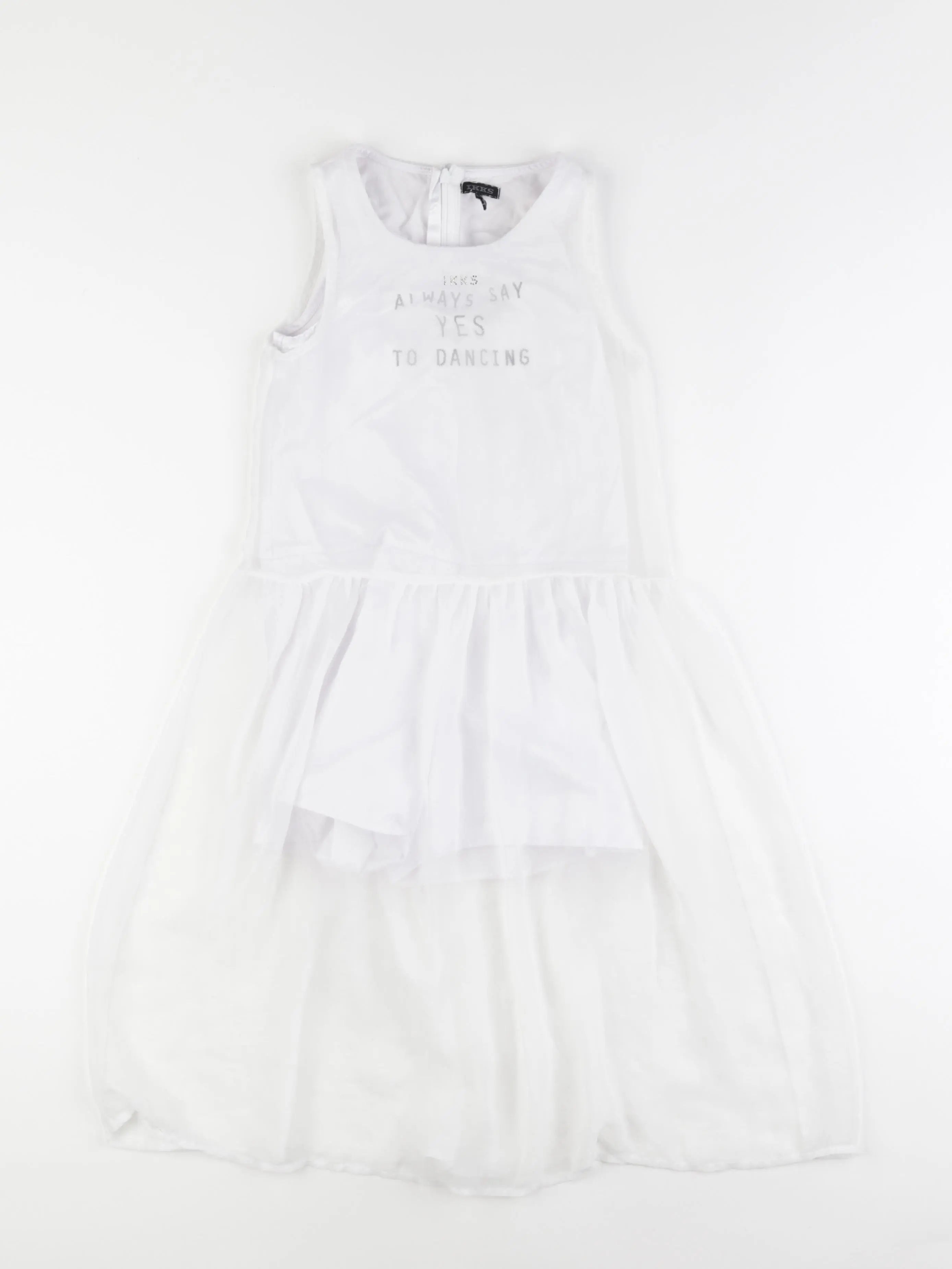 IKKS - robe blanc - 8 ans