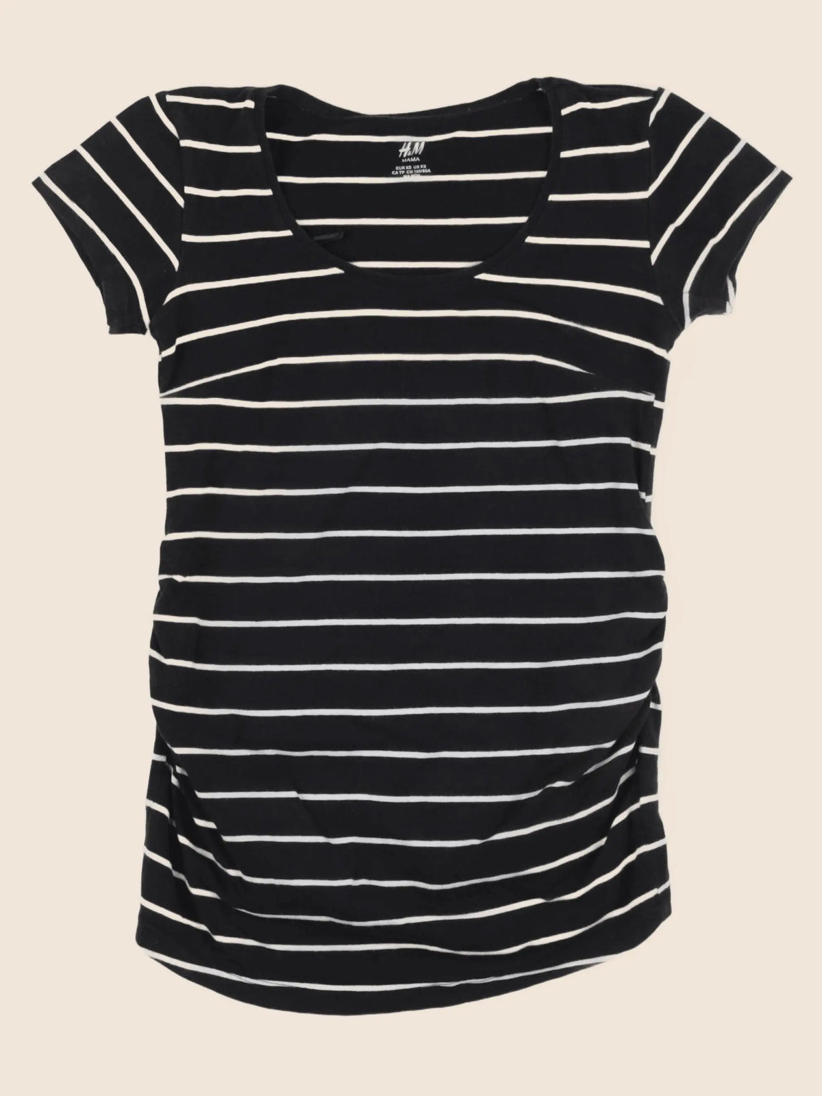 H&M - tee-shirt allaitement noir - XS