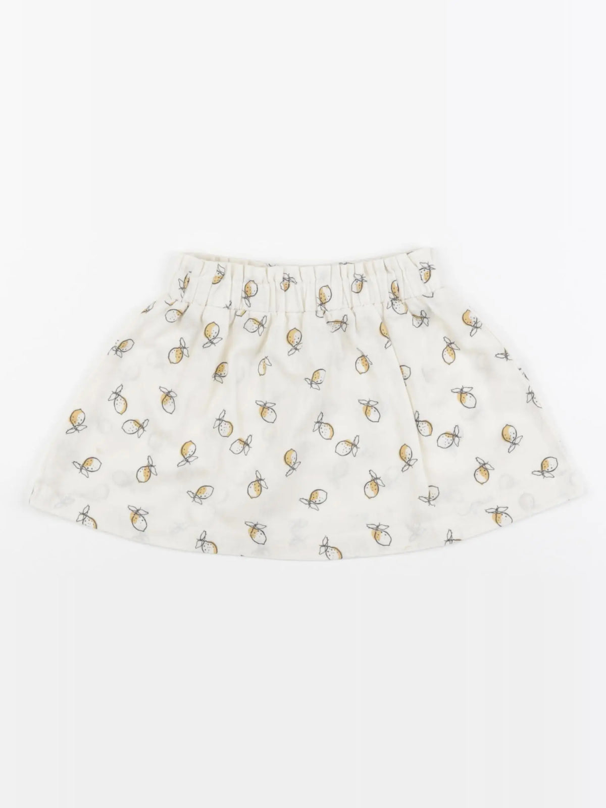 Vertbaudet - jupe beige, jaune - 18 mois