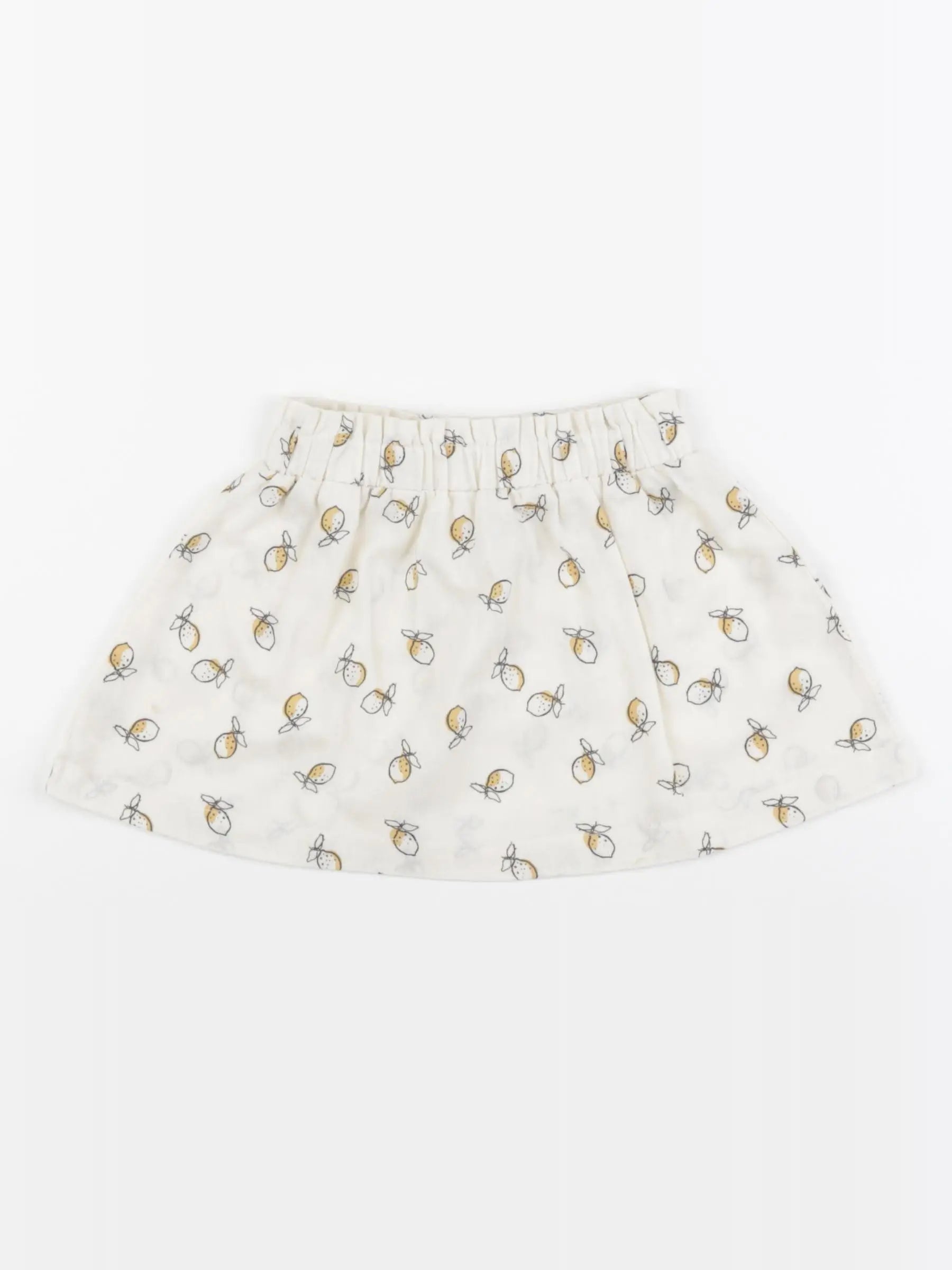Vertbaudet - jupe beige, jaune - 18 mois