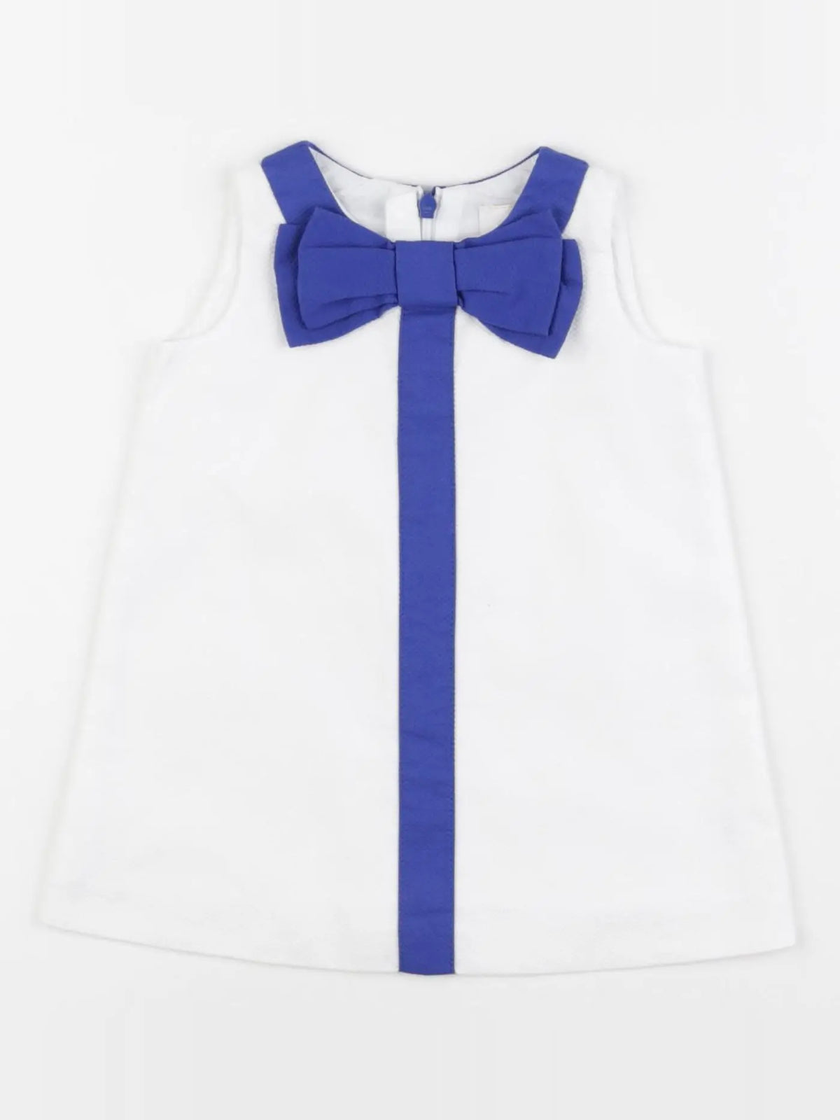 Jacadi - robe blanc, bleu - 6 mois