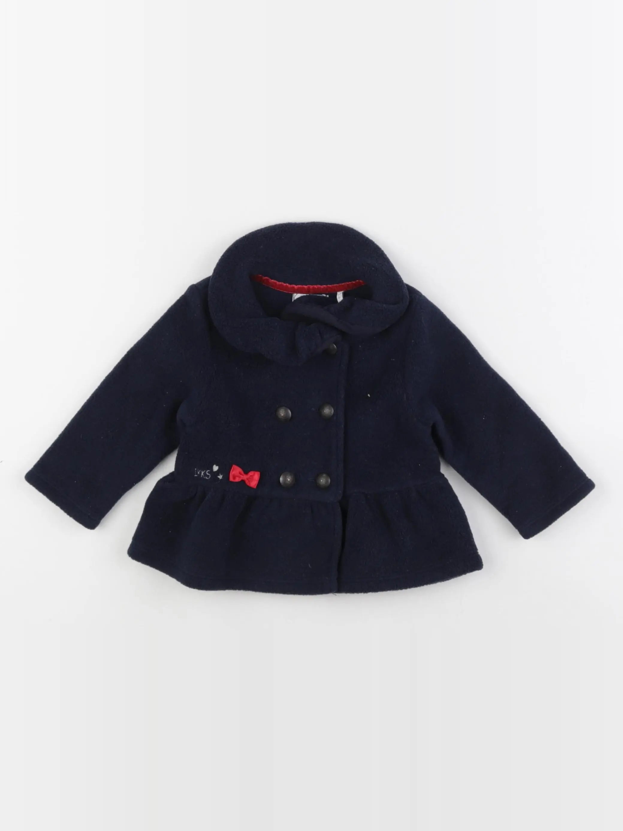 IKKS - veste doublé bleu - 6 mois