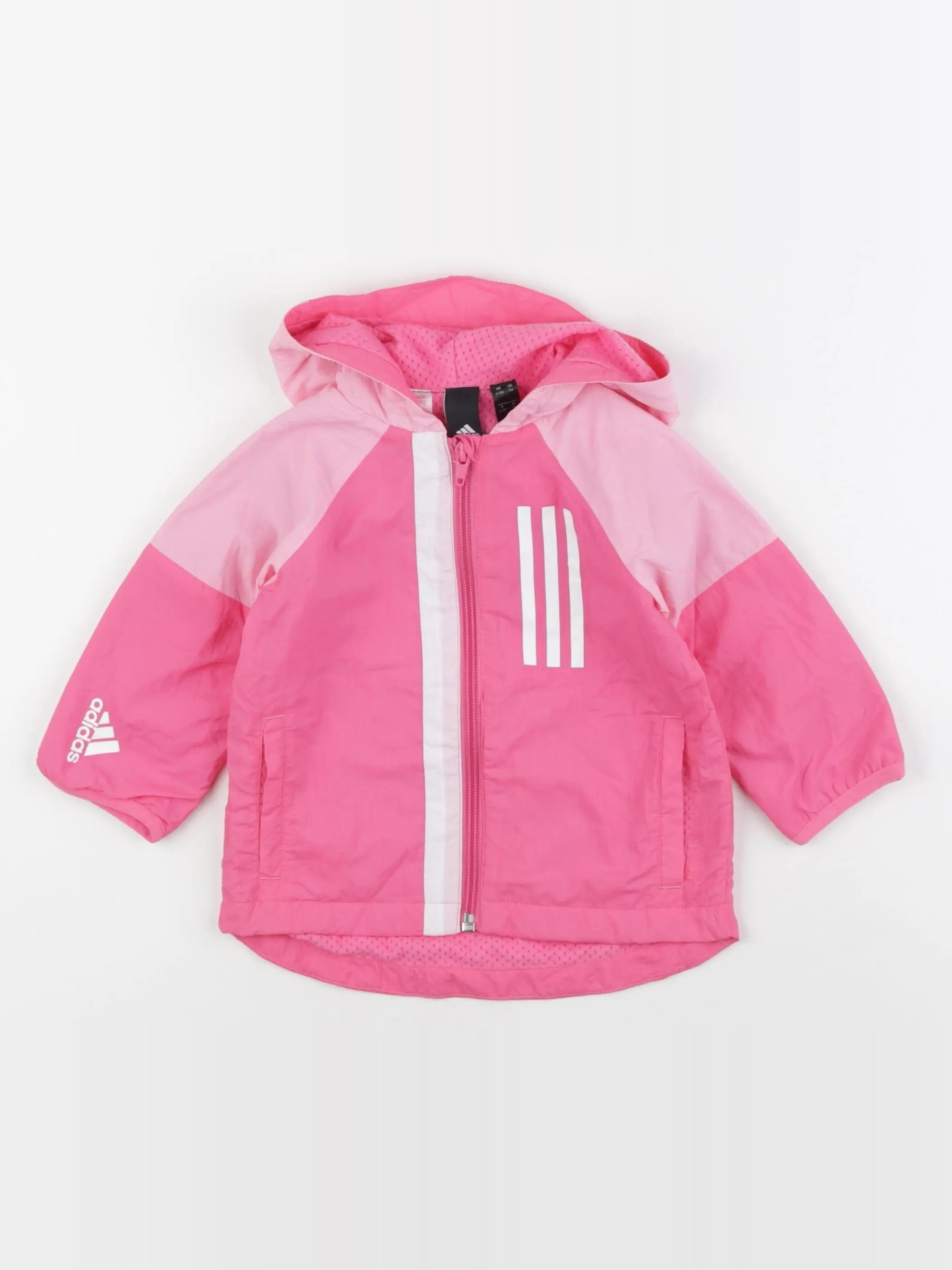 Adidas - coupe-vent rose - 6/9 mois