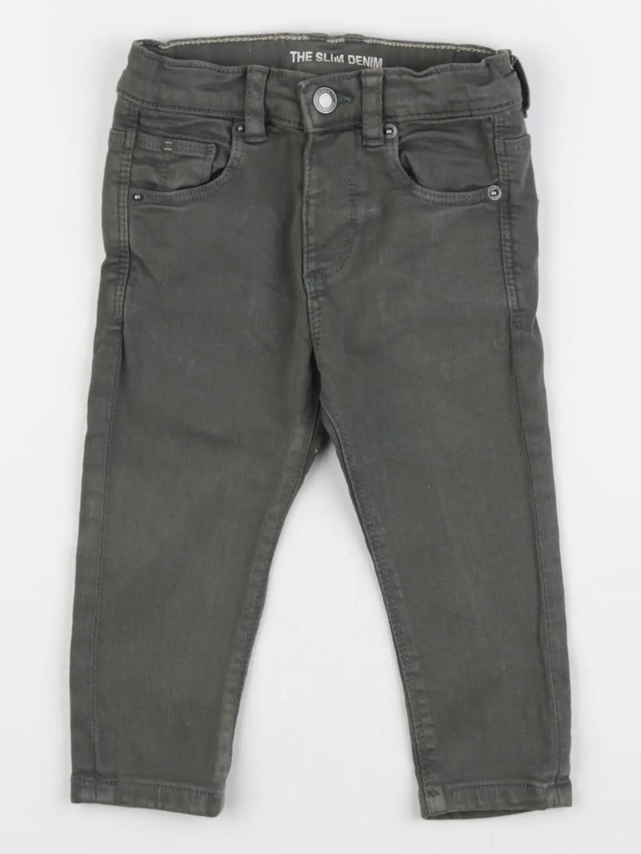 Zara - jean vert - 9/12 mois