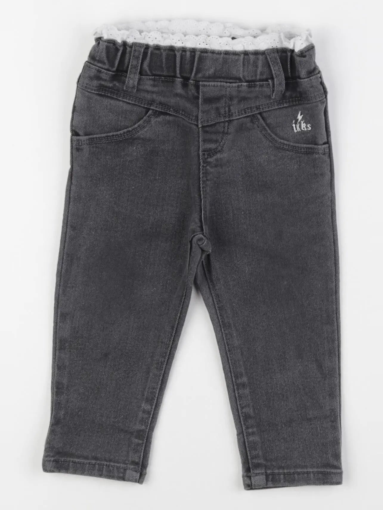 IKKS - jean gris - 12 mois