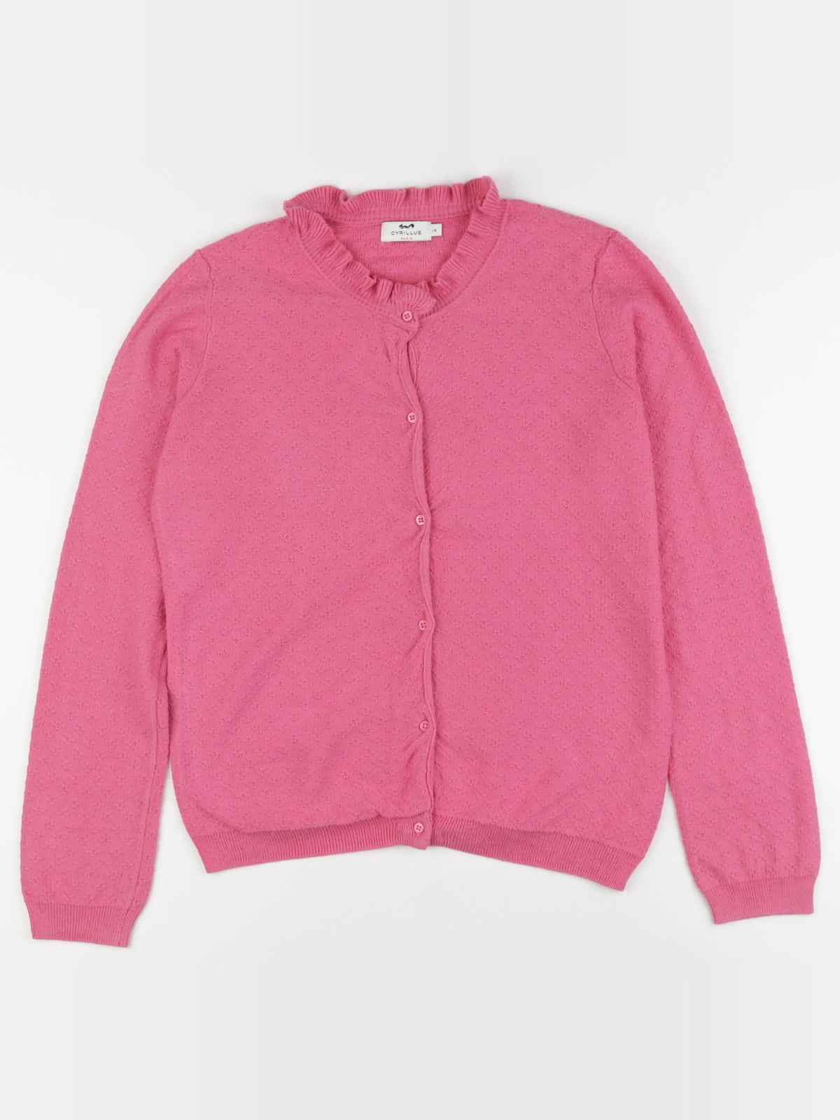 Cyrillus - gilet rose - 14 ans