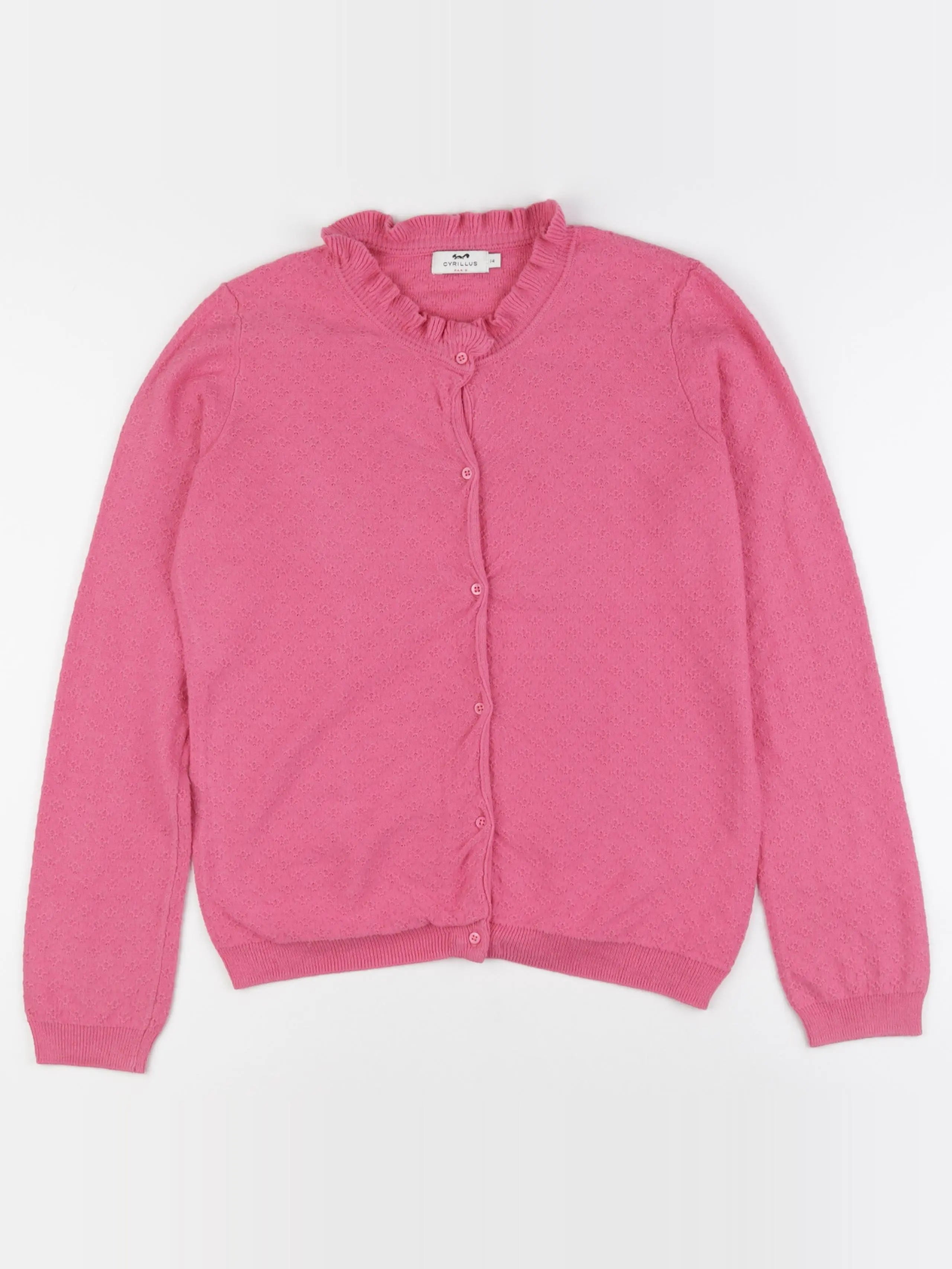 Cyrillus - gilet rose - 14 ans