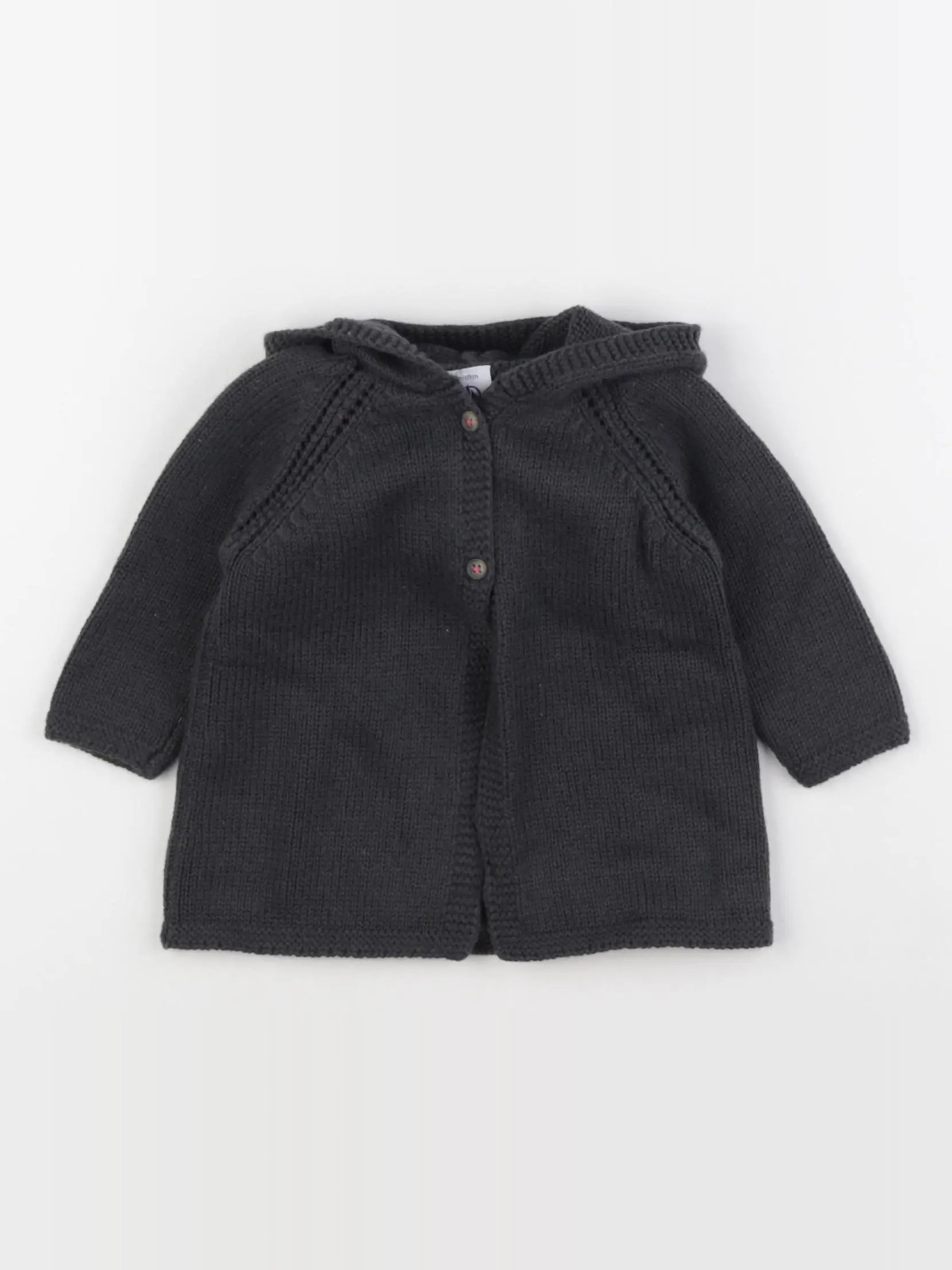 Petit Bateau - gilet gris - 3 mois