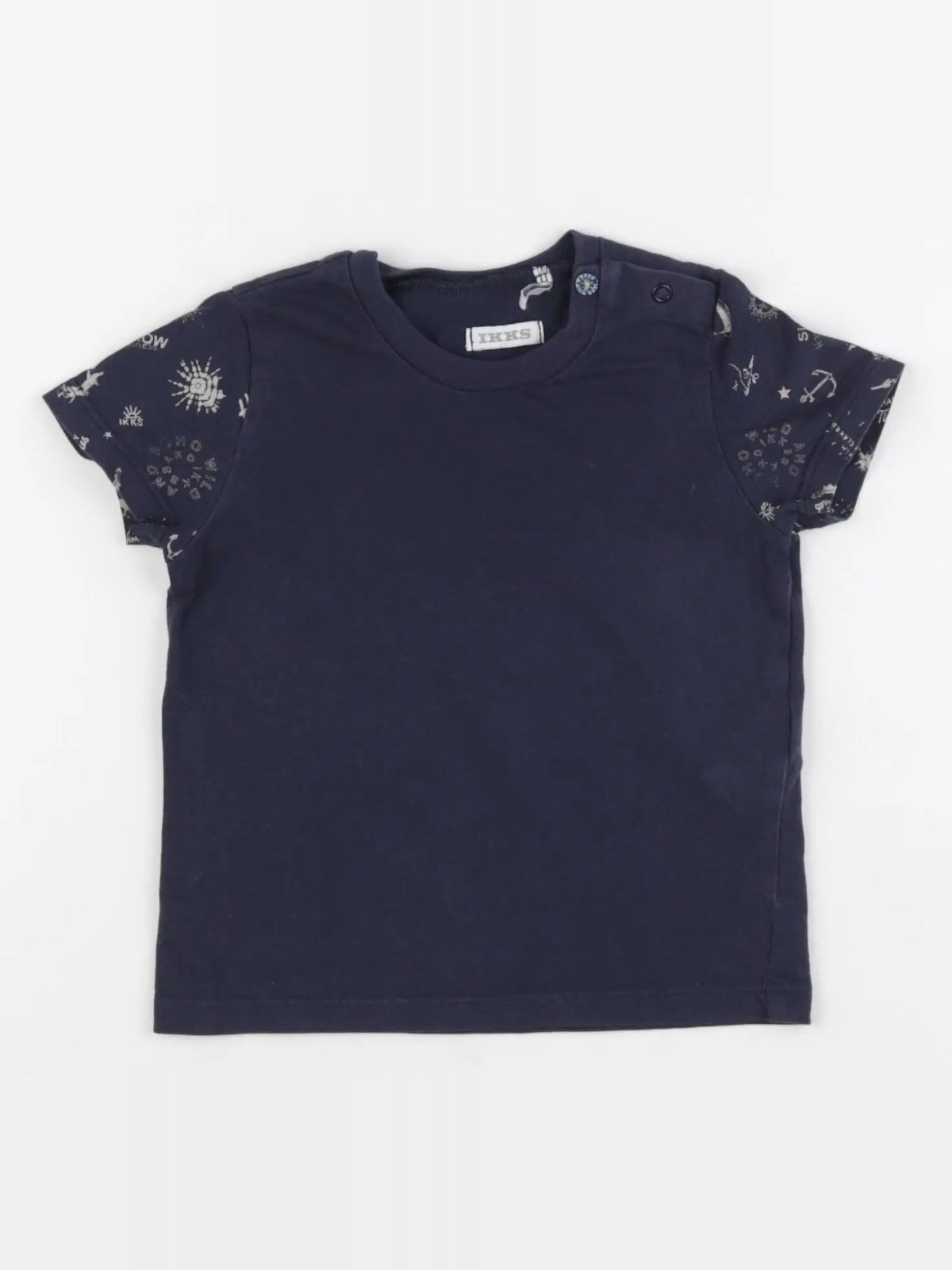 IKKS - tee-shirt bleu - 12 mois