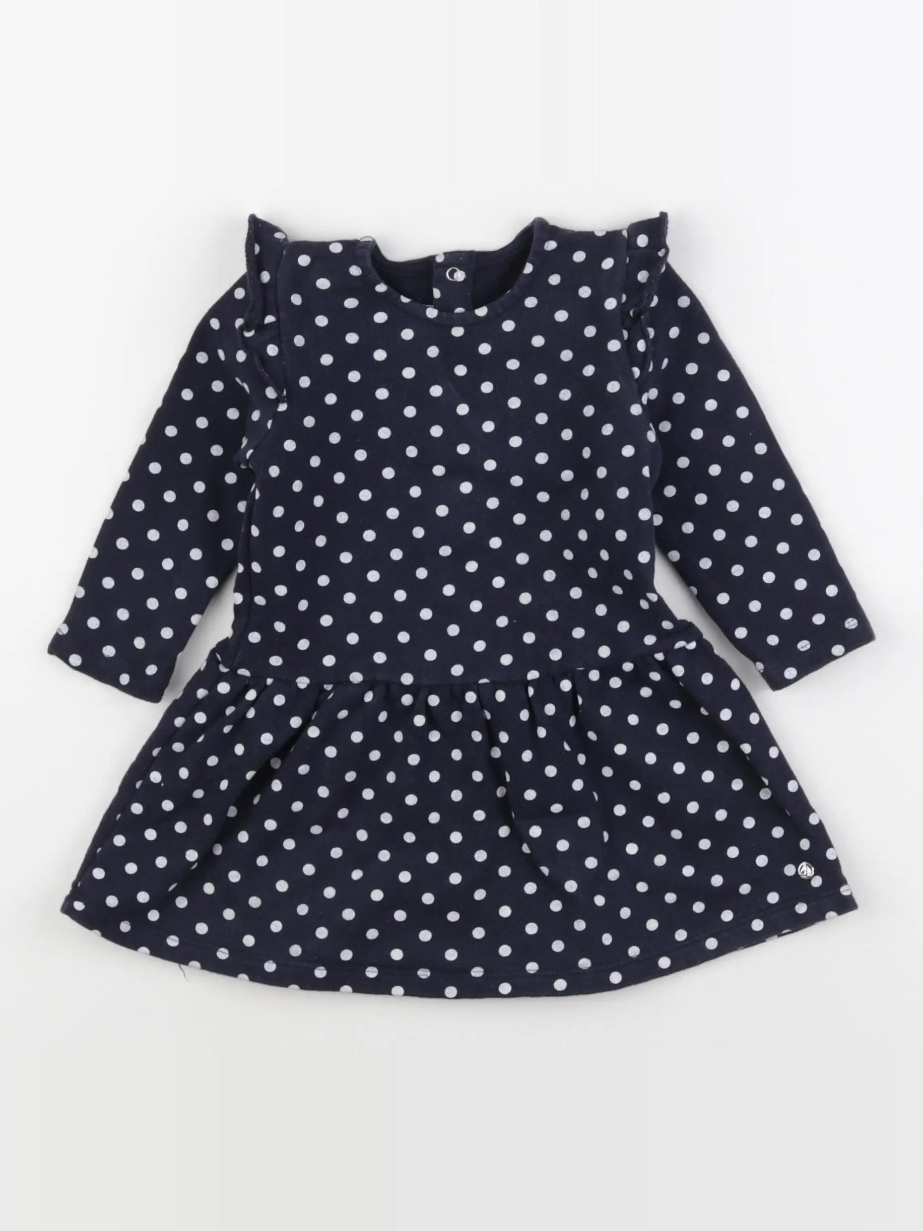 Petit Bateau - robe bleu - 18 mois