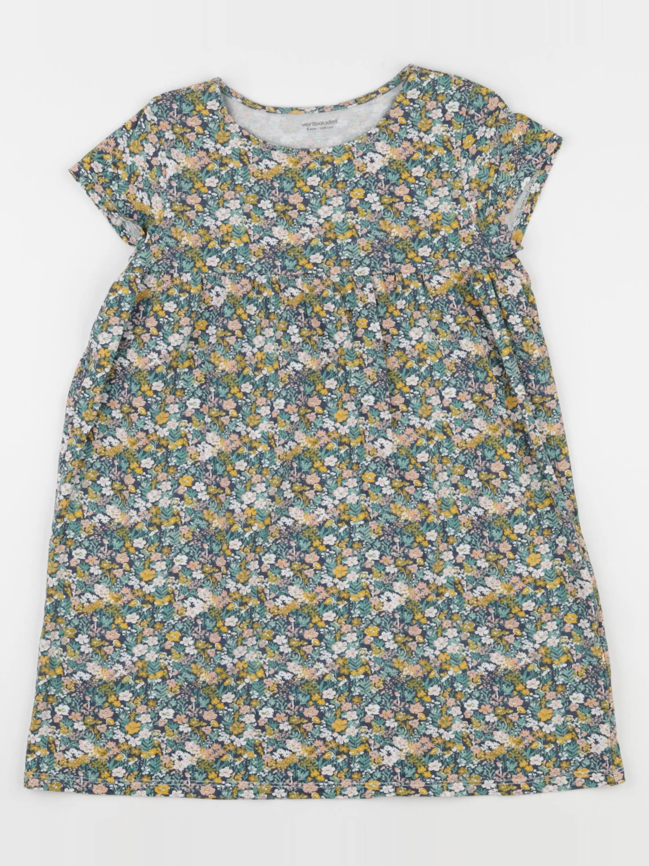 Vertbaudet - robe multicolore - 8 ans