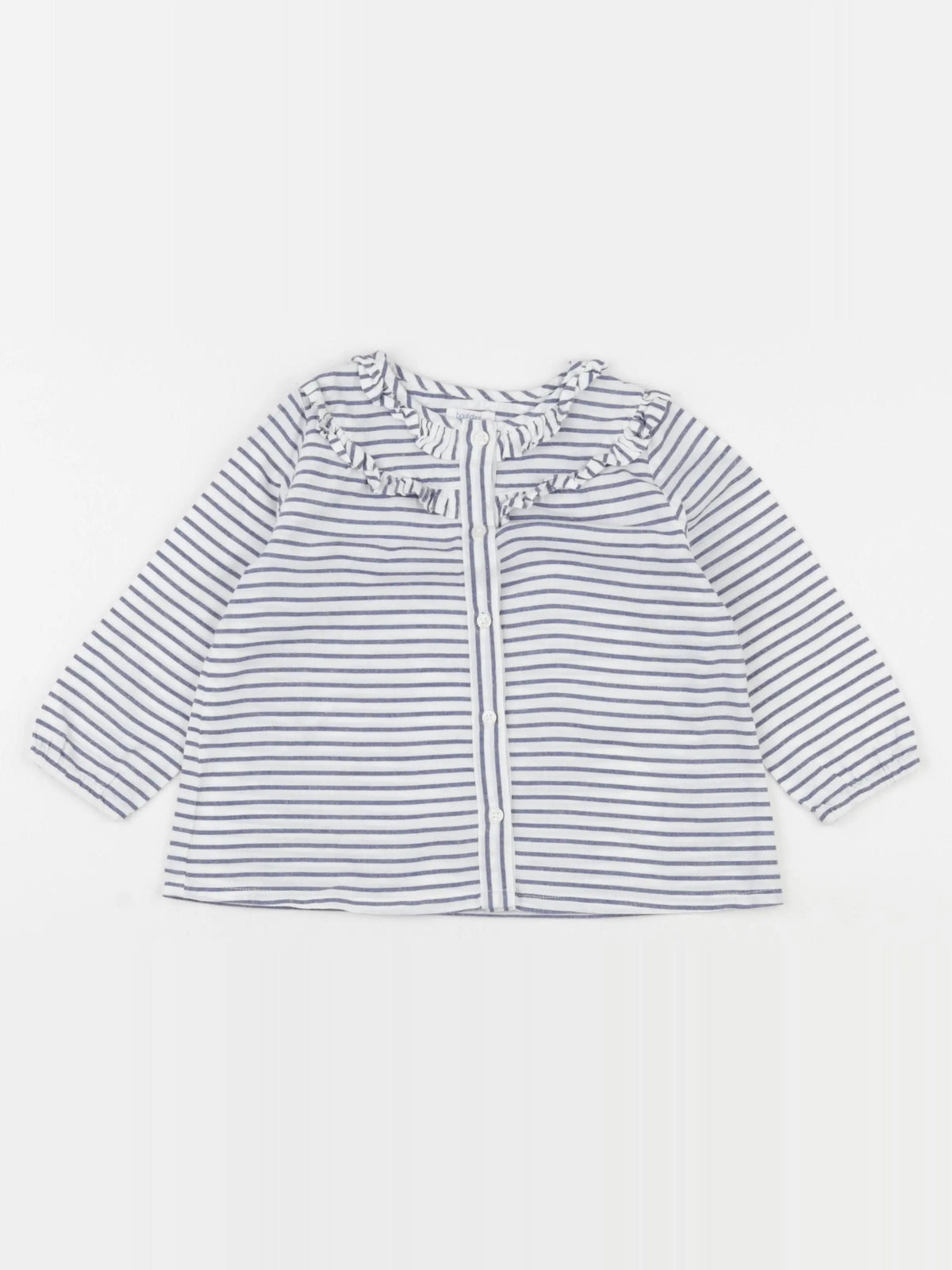 Boutchou - blouse blanc, bleu - 24 mois
