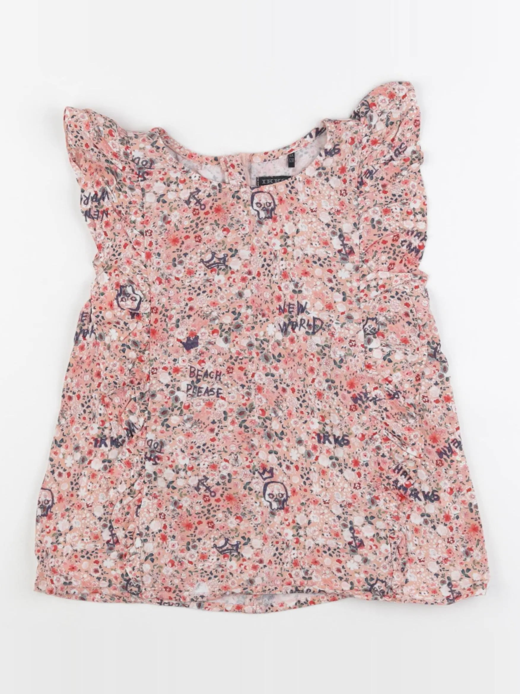 IKKS - blouse rose - 8 ans
