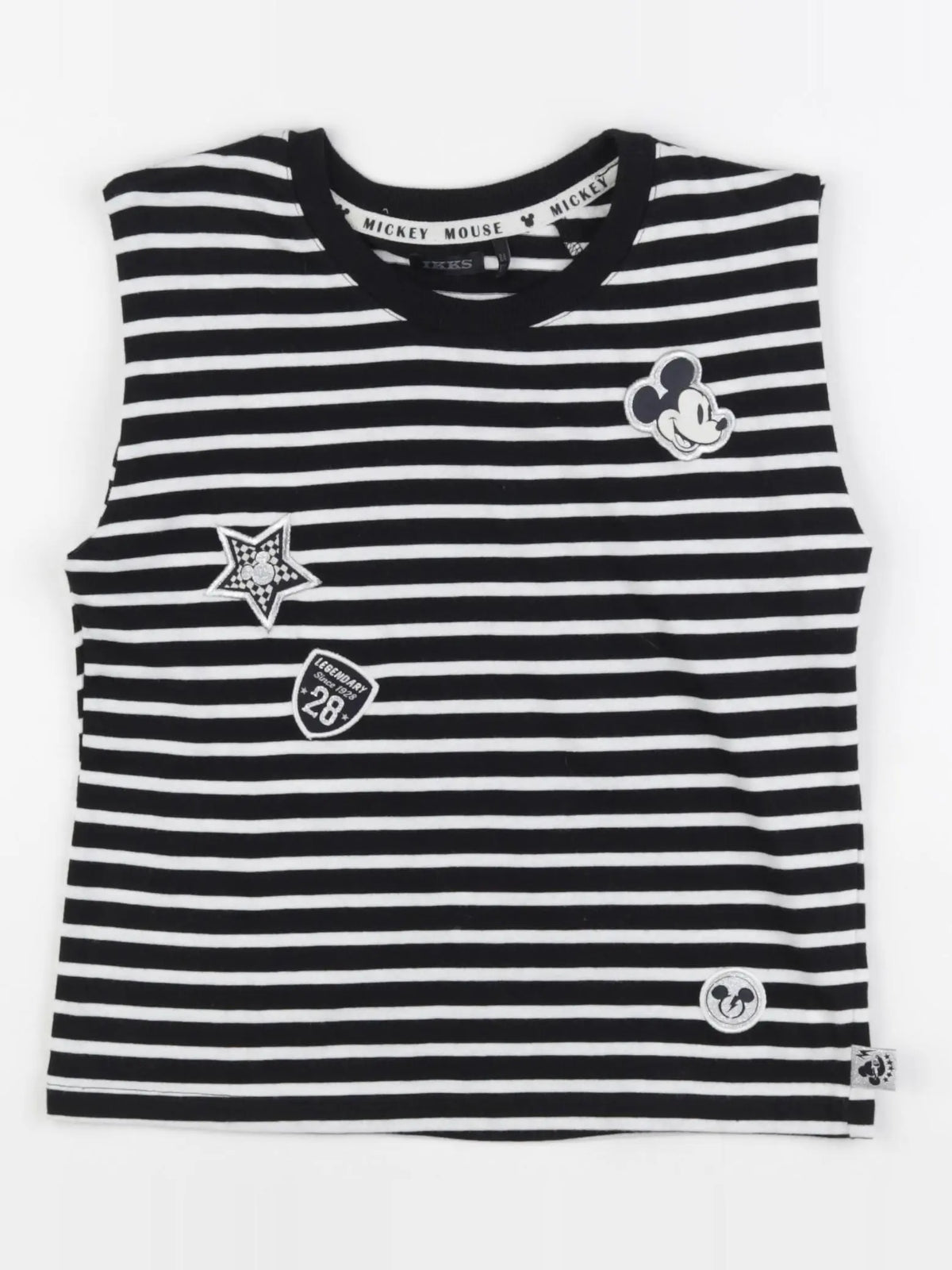 IKKS - tee-shirt noir, blanc - 8 ans