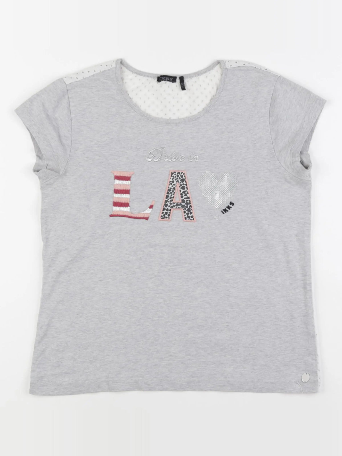 IKKS - tee-shirt gris - 12 ans