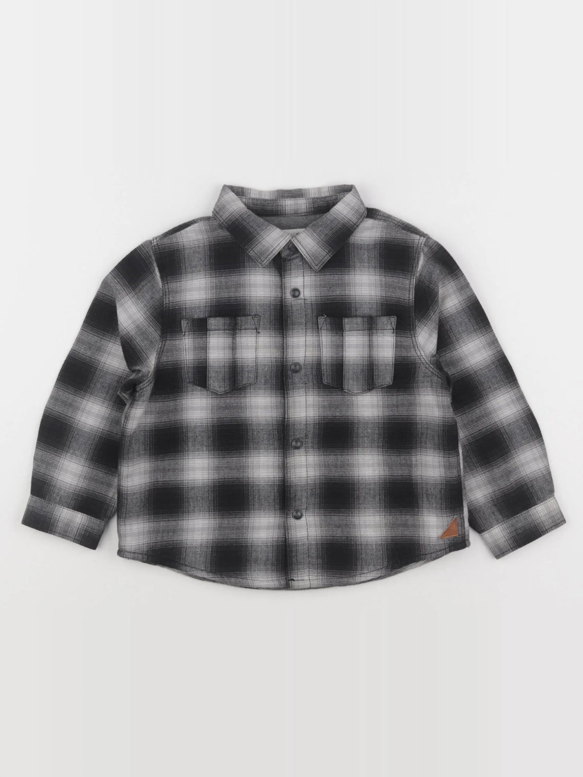 Zara - chemise gris, noir - 2/3 ans