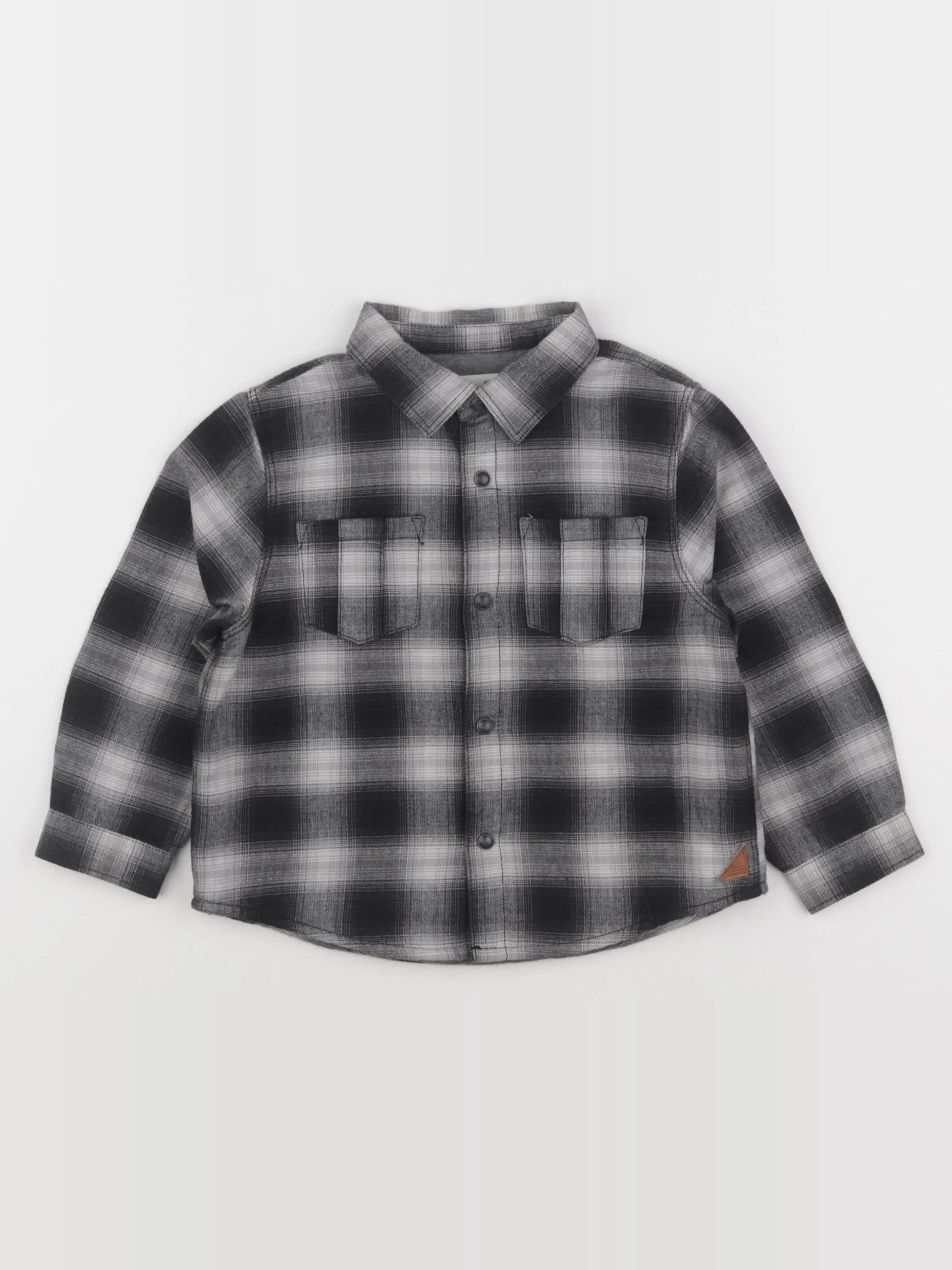 Zara - chemise gris, noir - 2/3 ans