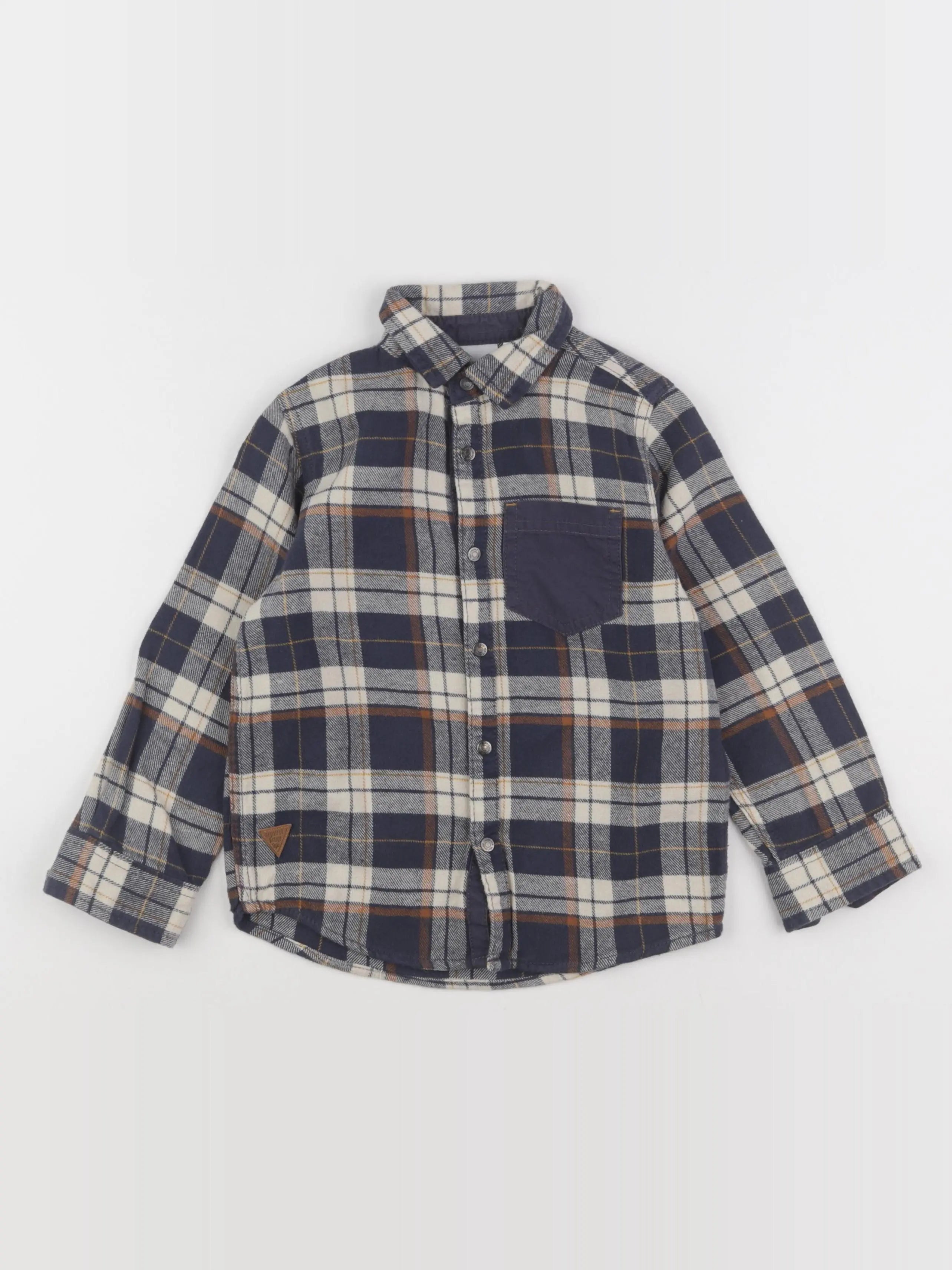 Vertbaudet - chemise bleu - 6 ans