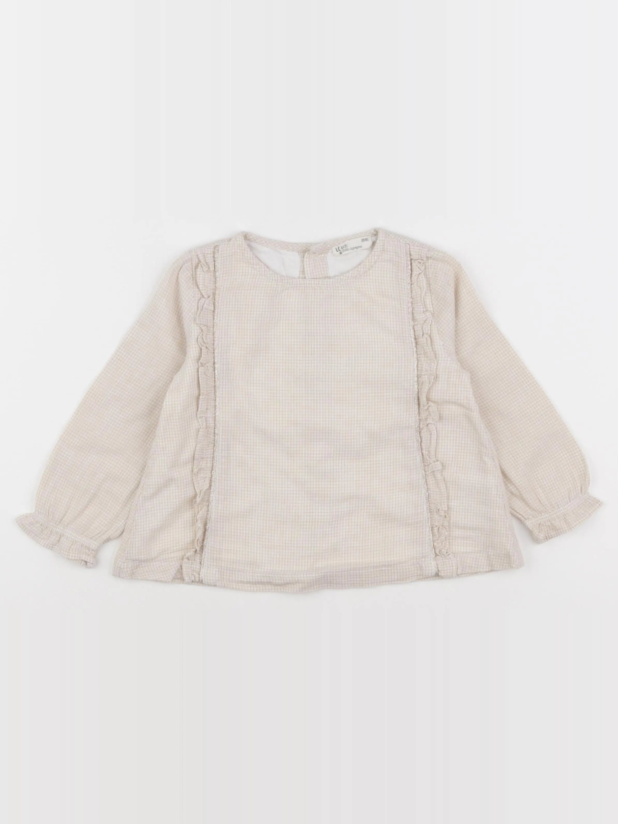Little Cigogne - blouse jaune, or - 3 ans