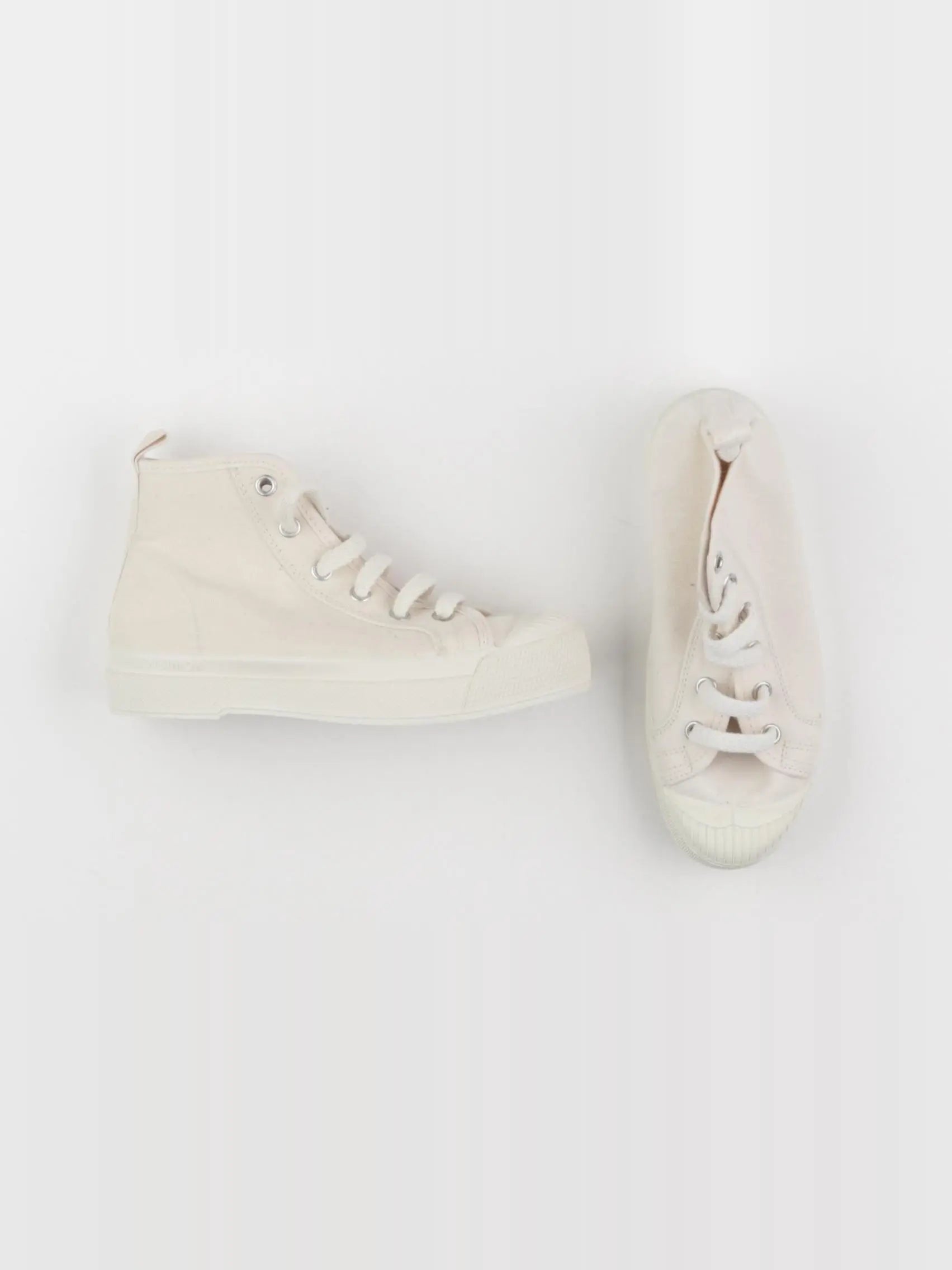 Bensimon - tennis à scratch/ lacets beige - pointure 31