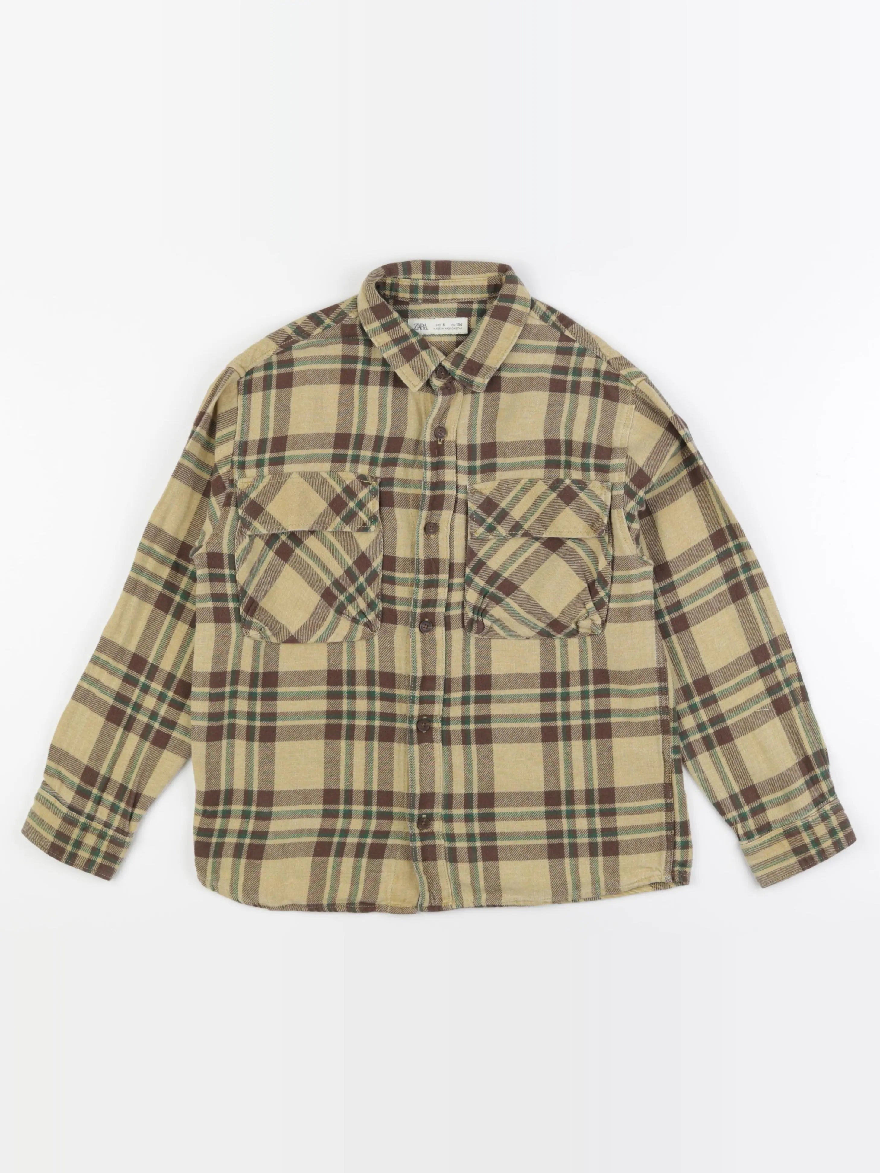 Zara - chemise jaune - 9 ans
