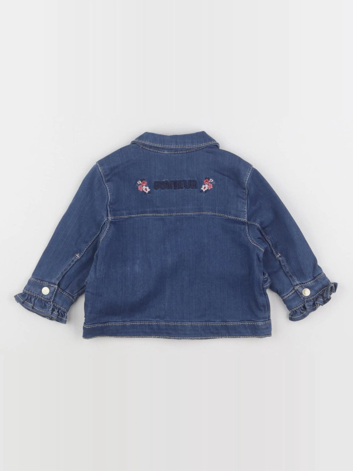 Tape à l'oeil - veste imprimé au dos bleu - 12 mois