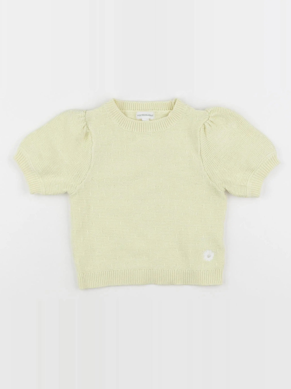 Vertbaudet - pull jaune - 3 ans