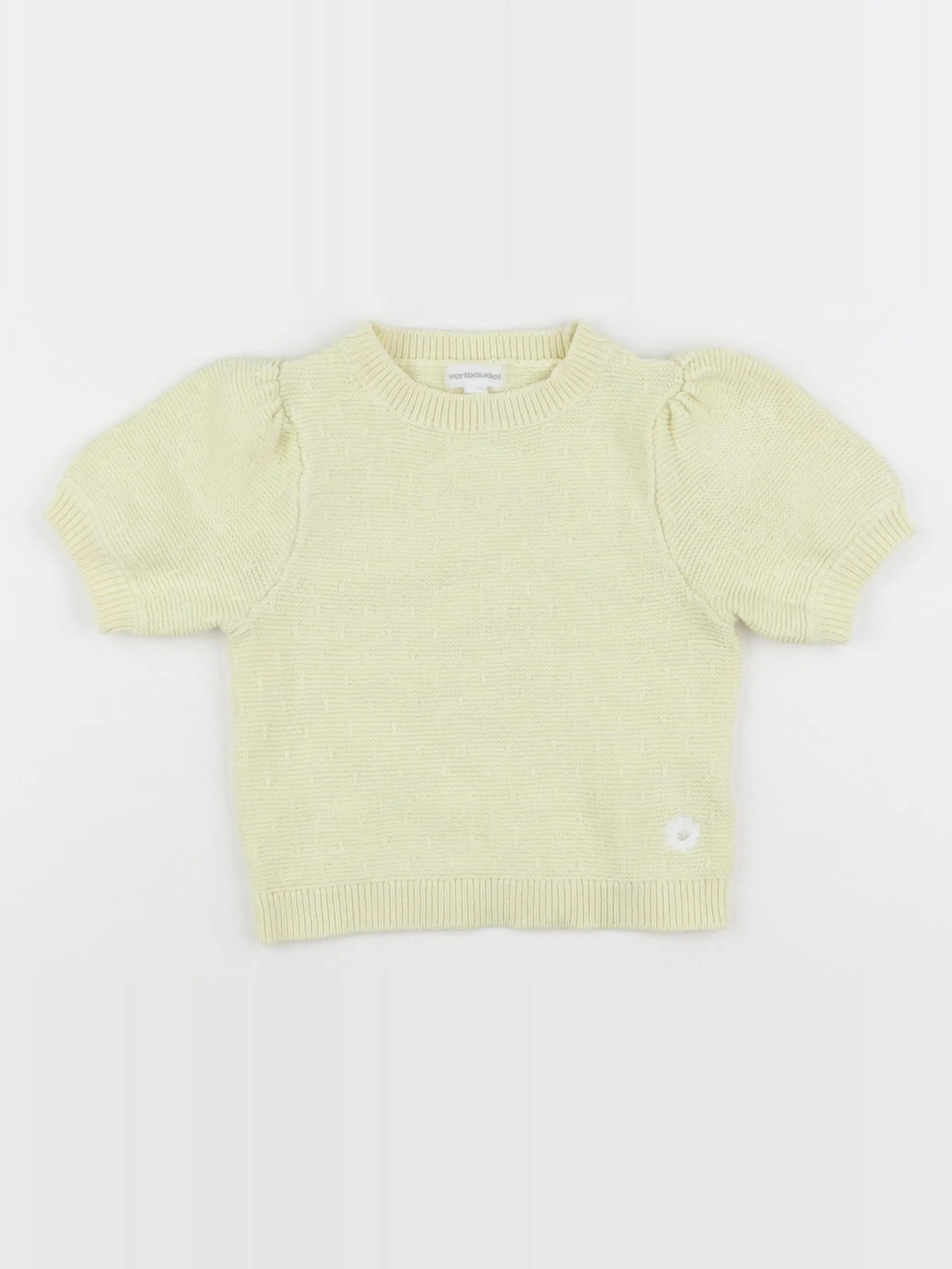 Vertbaudet - pull jaune - 3 ans