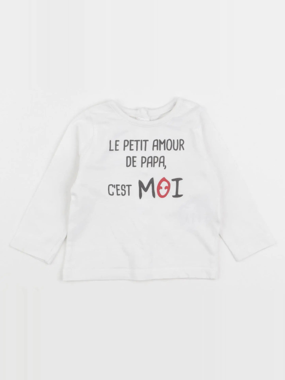 Vertbaudet - tee-shirt blanc - 3 mois