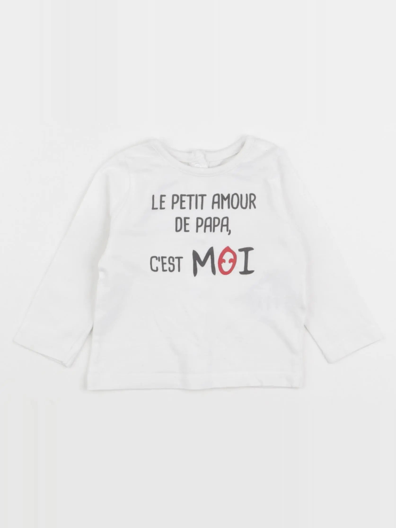 Vertbaudet - tee-shirt blanc - 3 mois