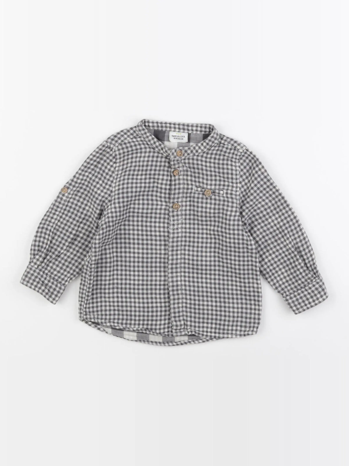 Tape à l'oeil - chemise gris - 18 mois