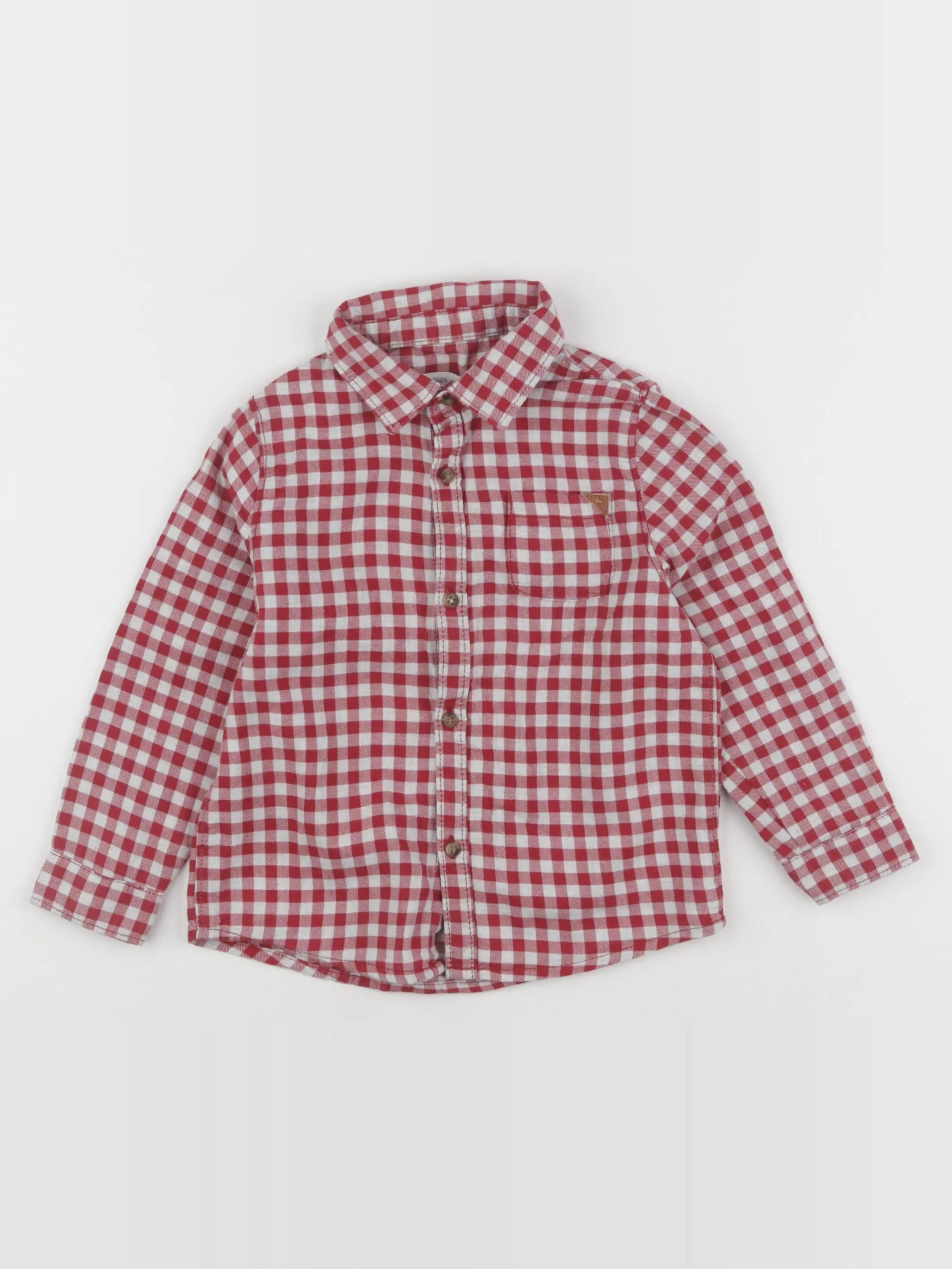 Zara - chemise rouge - 2/3 ans