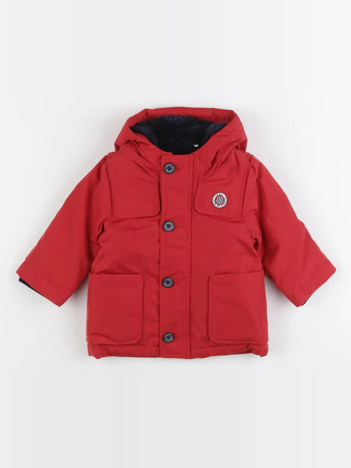 IKKS - manteau rouge - 6 mois