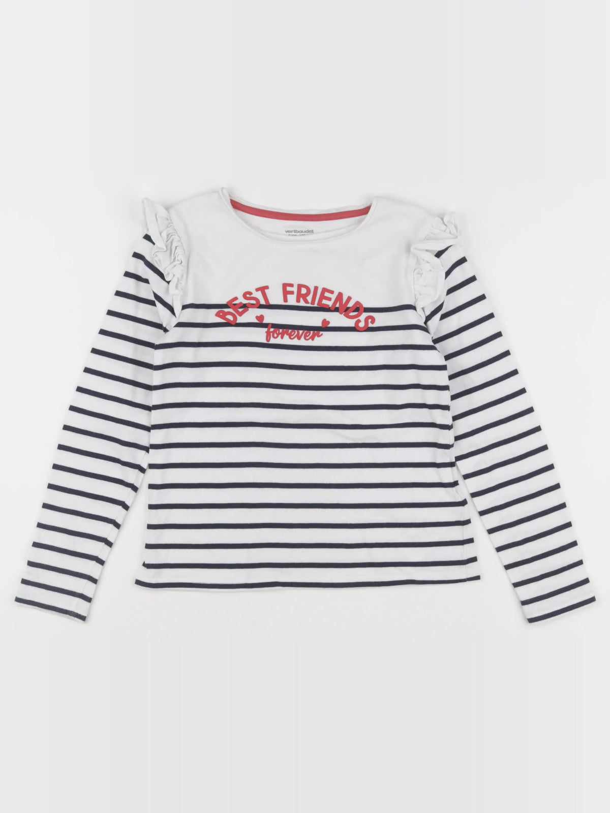 Vertbaudet - tee-shirt blanc - 8 ans