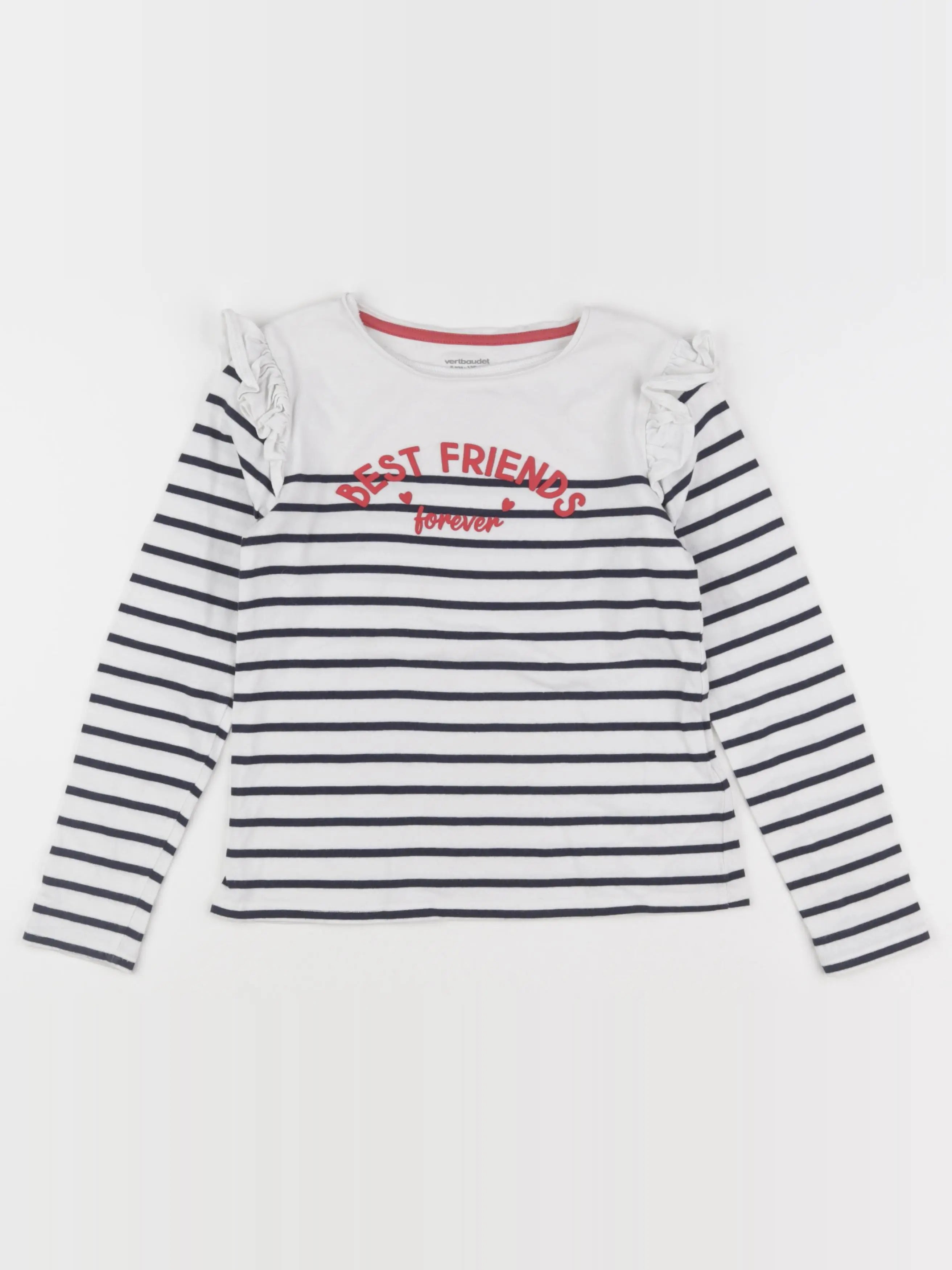 Vertbaudet - tee-shirt blanc - 8 ans