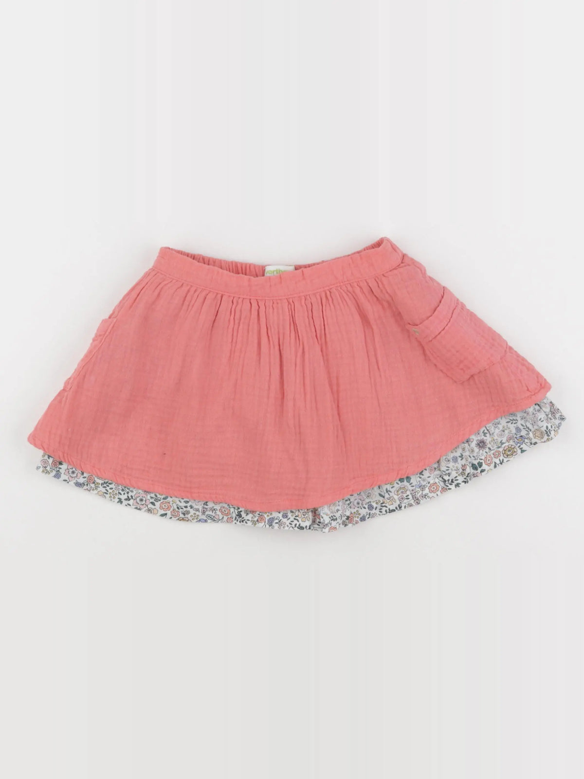 Vertbaudet - jupe réversible rose - 3 ans