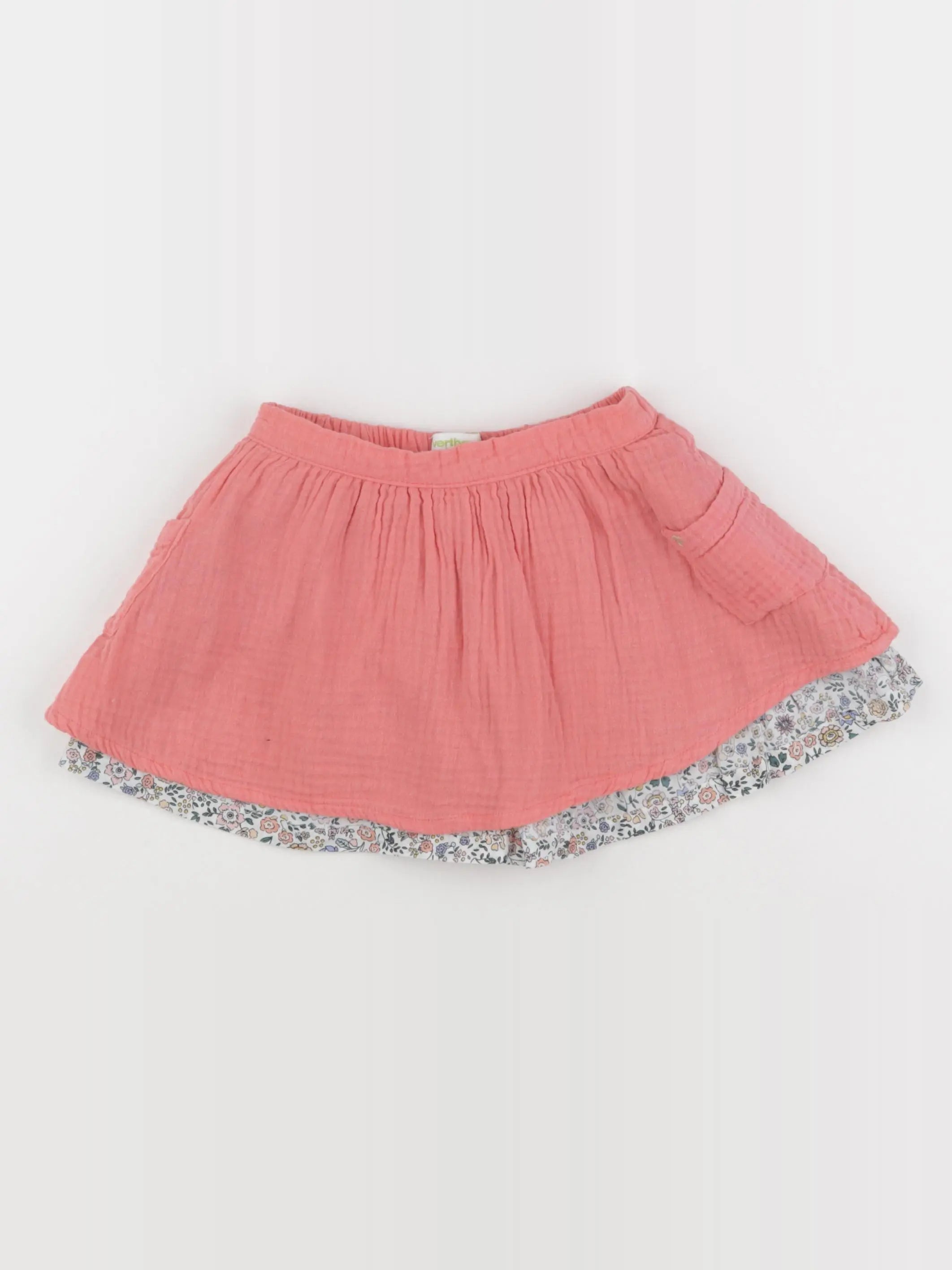 Vertbaudet - jupe réversible rose - 3 ans