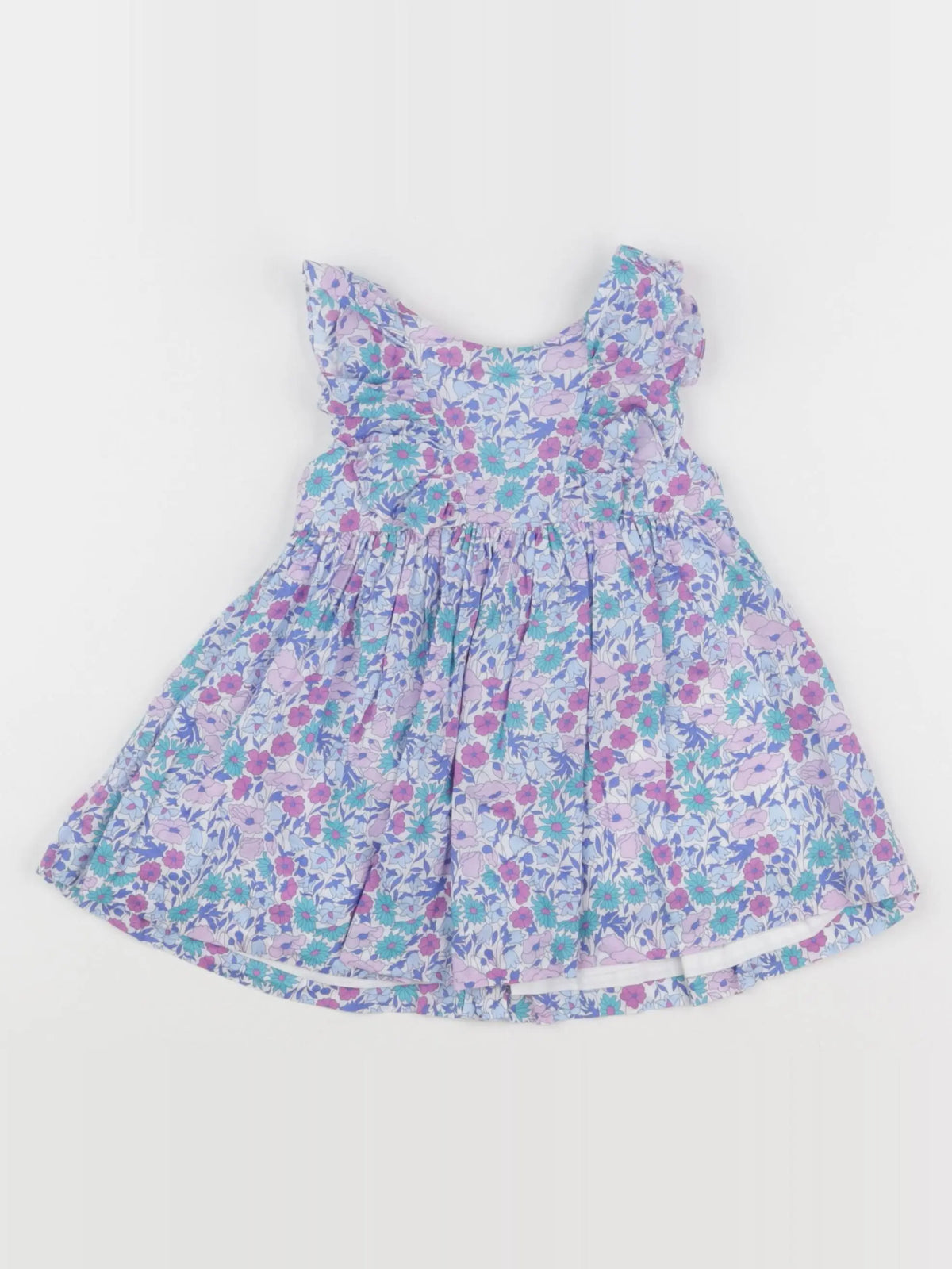 Jacadi - robe liberty bleu - 6 mois
