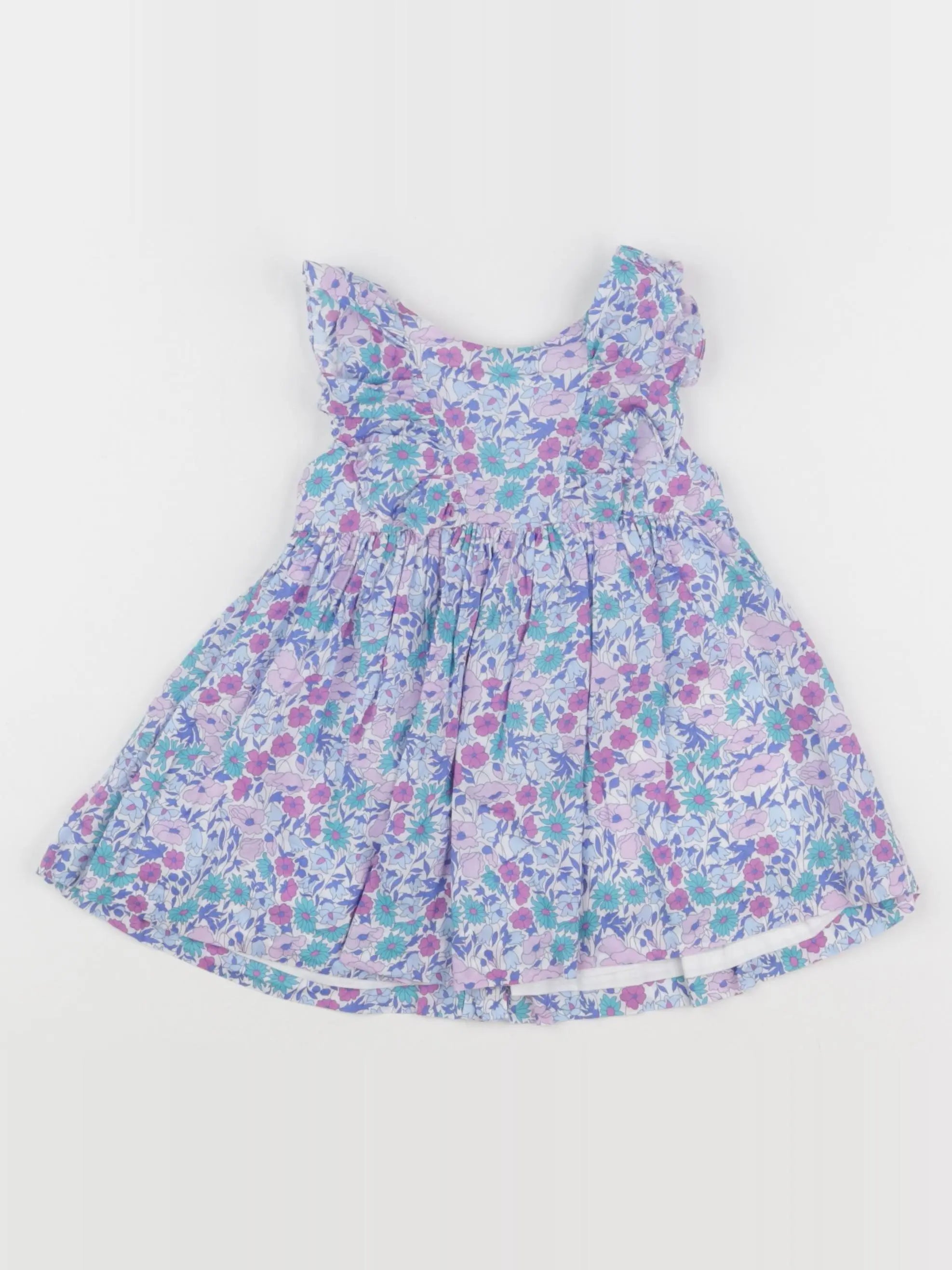 Jacadi - robe liberty bleu - 6 mois