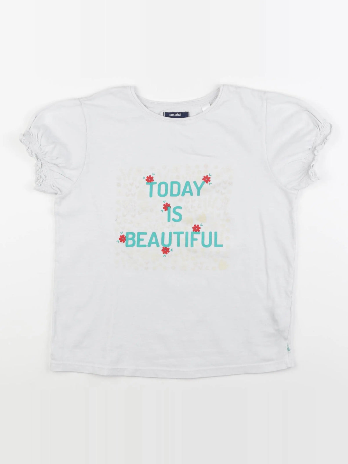 Okaidi - tee-shirt blanc - 12 ans