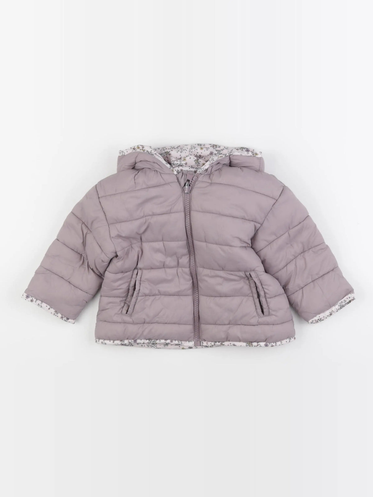 Vertbaudet - doudoune violet - 18 mois