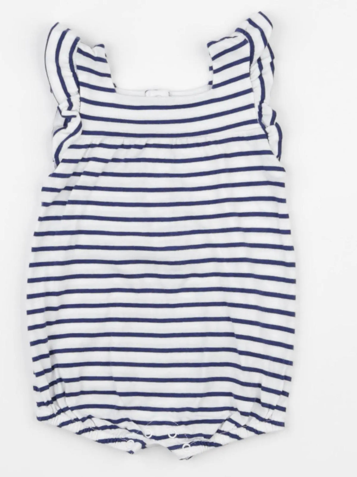 Vertbaudet - combinaison bleu, blanc - 6 mois