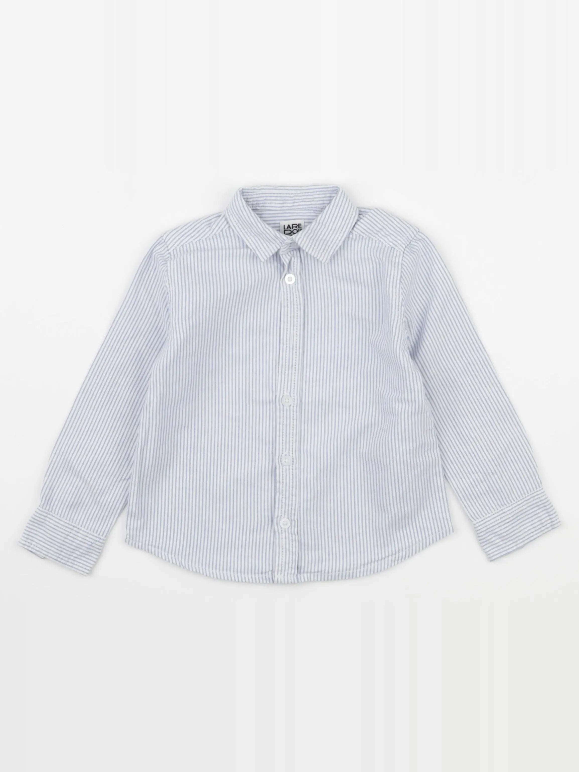 La Redoute - chemise blanc, bleu - 3 ans